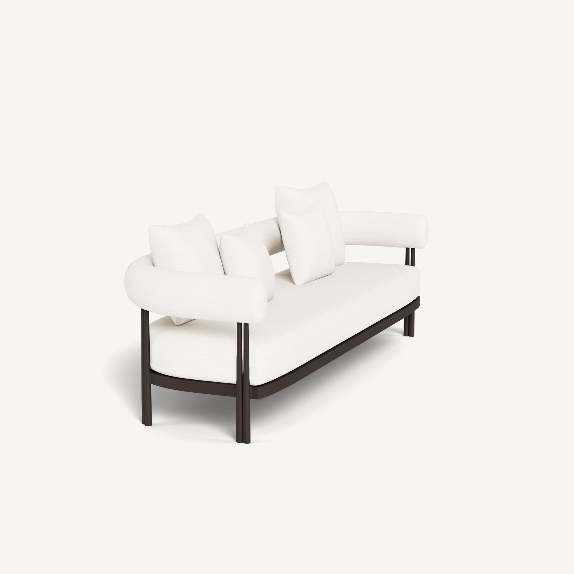 Harbour Cove Luxe 3 Seat Sofa - Aluminum Bronze / Panama Blanco