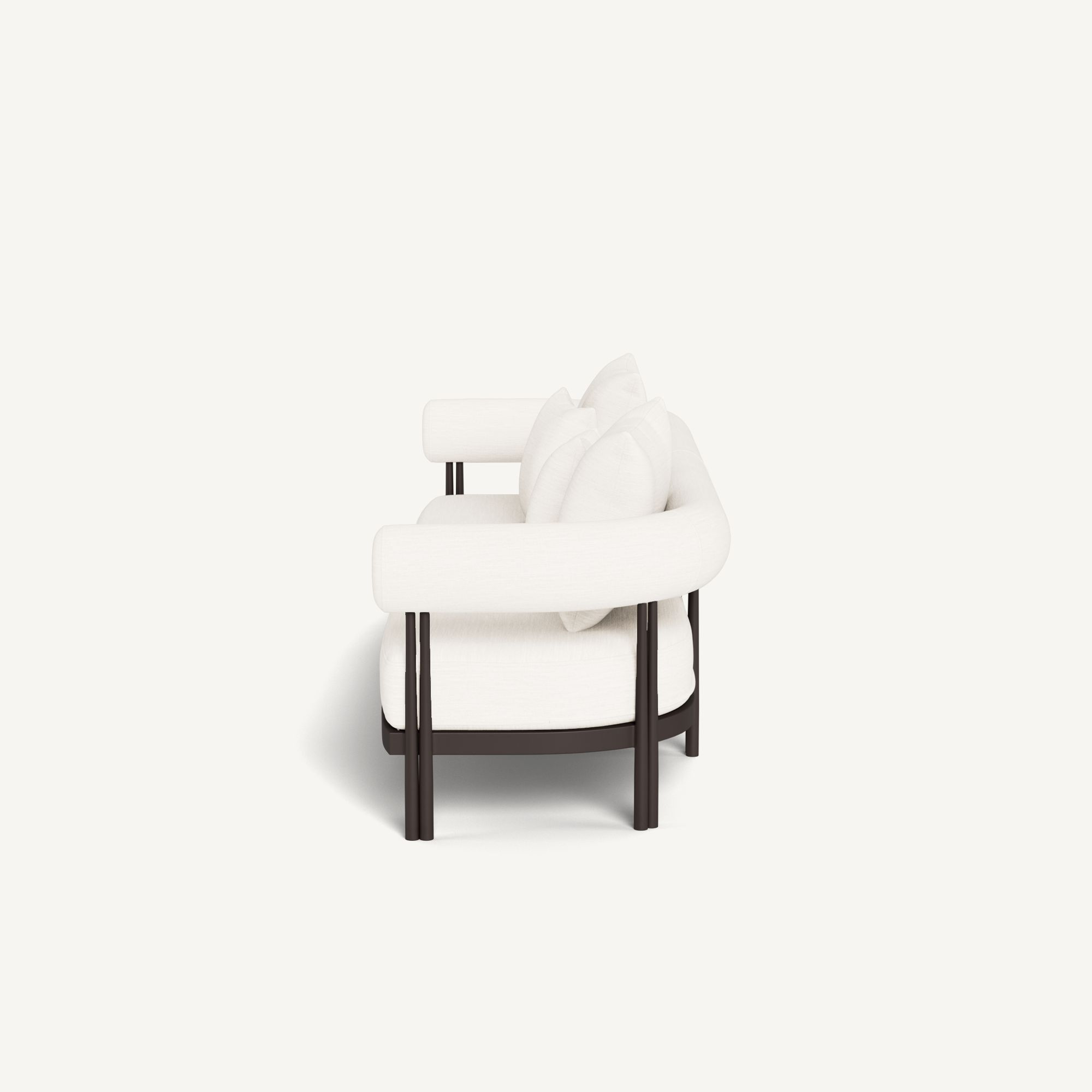 Harbour Cove Luxe 3 Seat Sofa - Aluminum Bronze / Panama Blanco