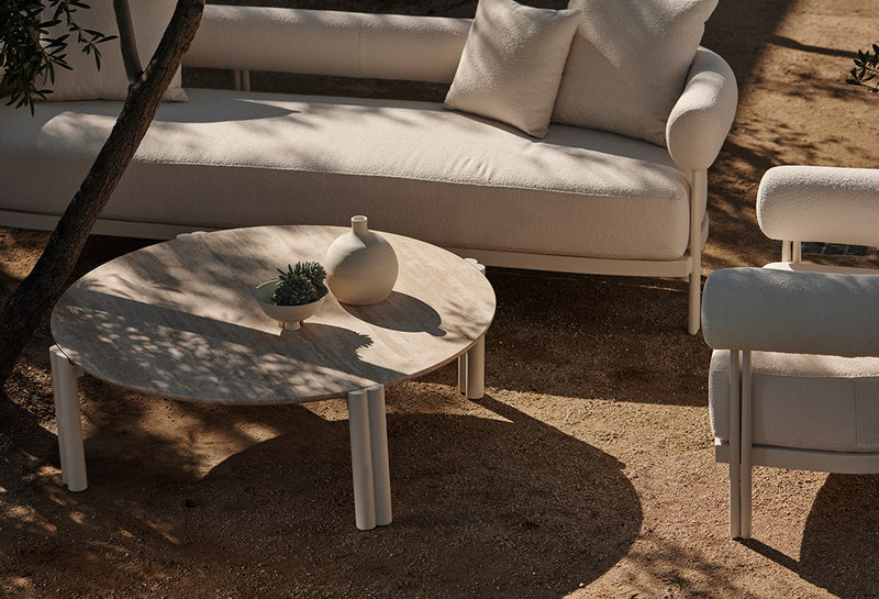 Harbour Cove Luxe 3 Seat Sofa - Aluminum Bronze / Panama Blanco