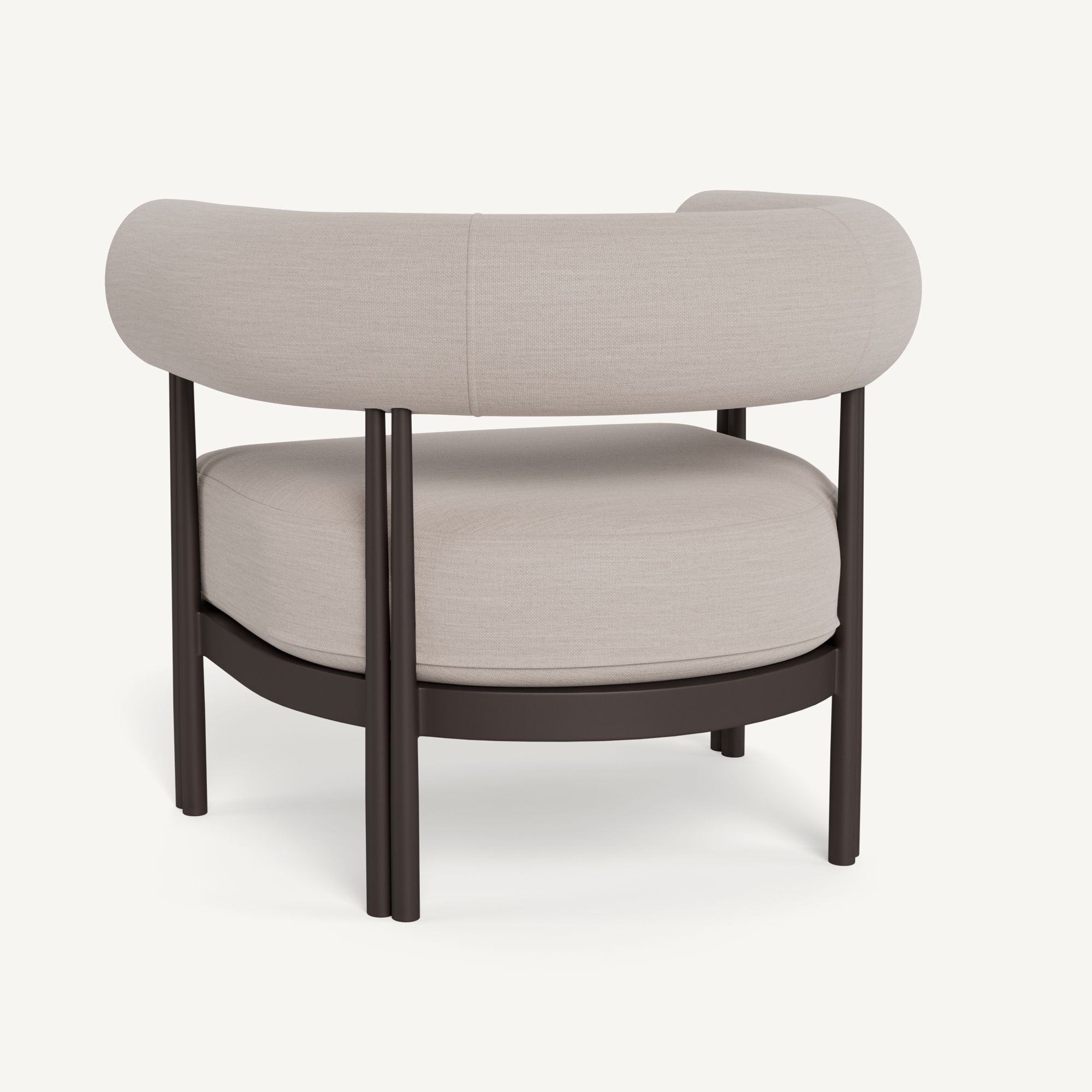 Harbour Cove Luxe Lounge Chair - Aluminum Bronze / Panama Marble