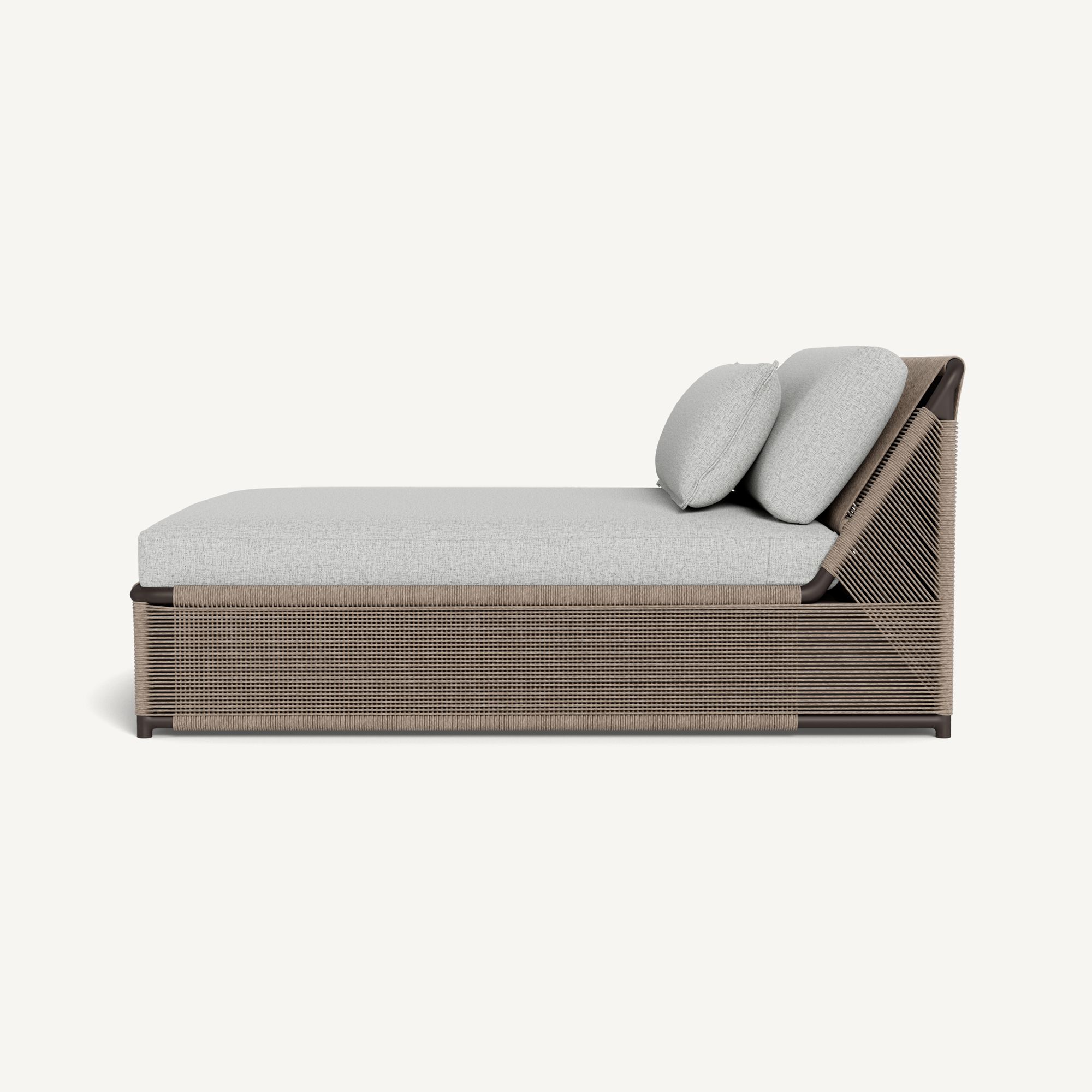 Harbour Formentera Daybed - Aluminum Bronze / Copacabana Sand / Twisted Rope Dune