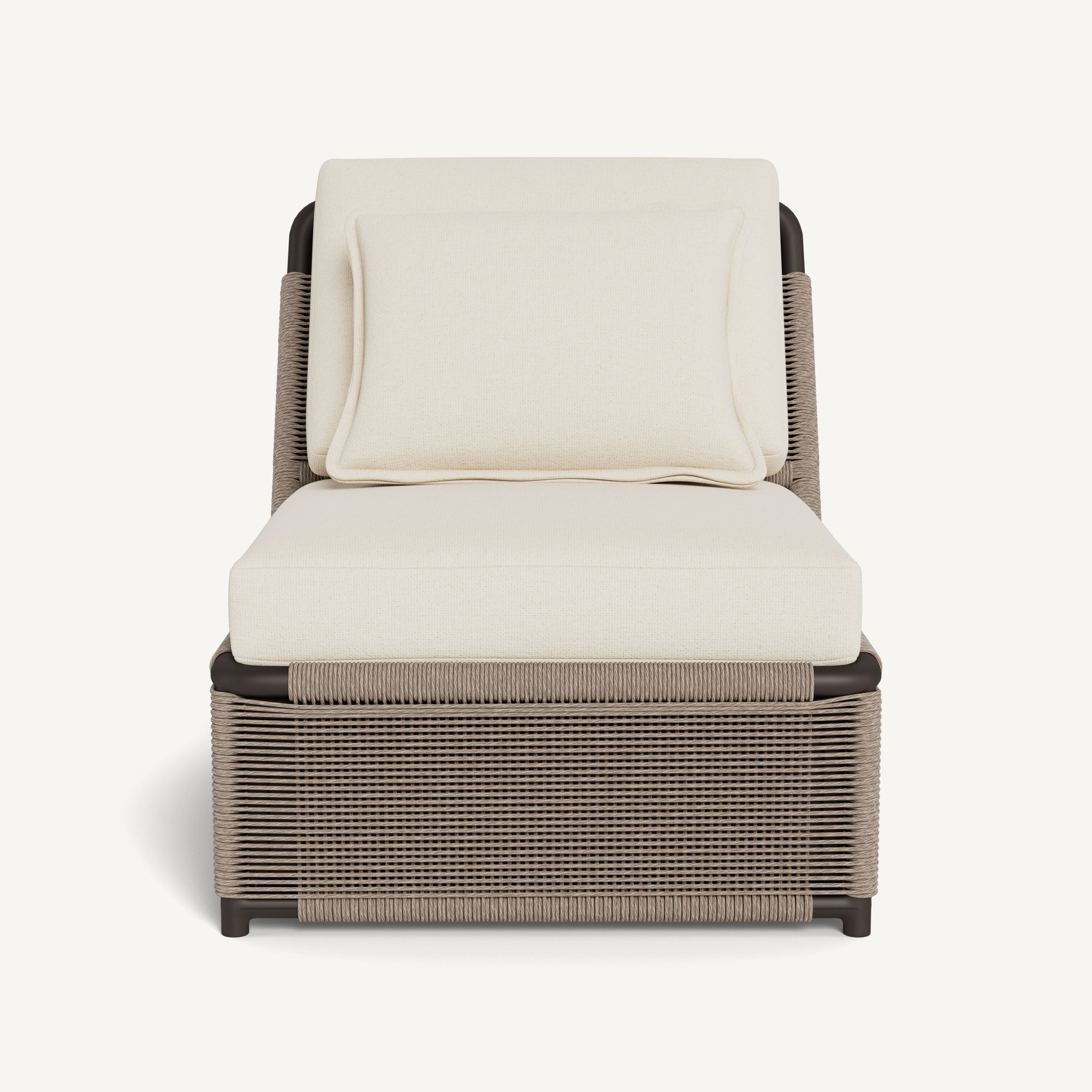 Harbour Formentera Easy Chair - Aluminum Bronze / Siesta Ivory / Twisted Rope Dune