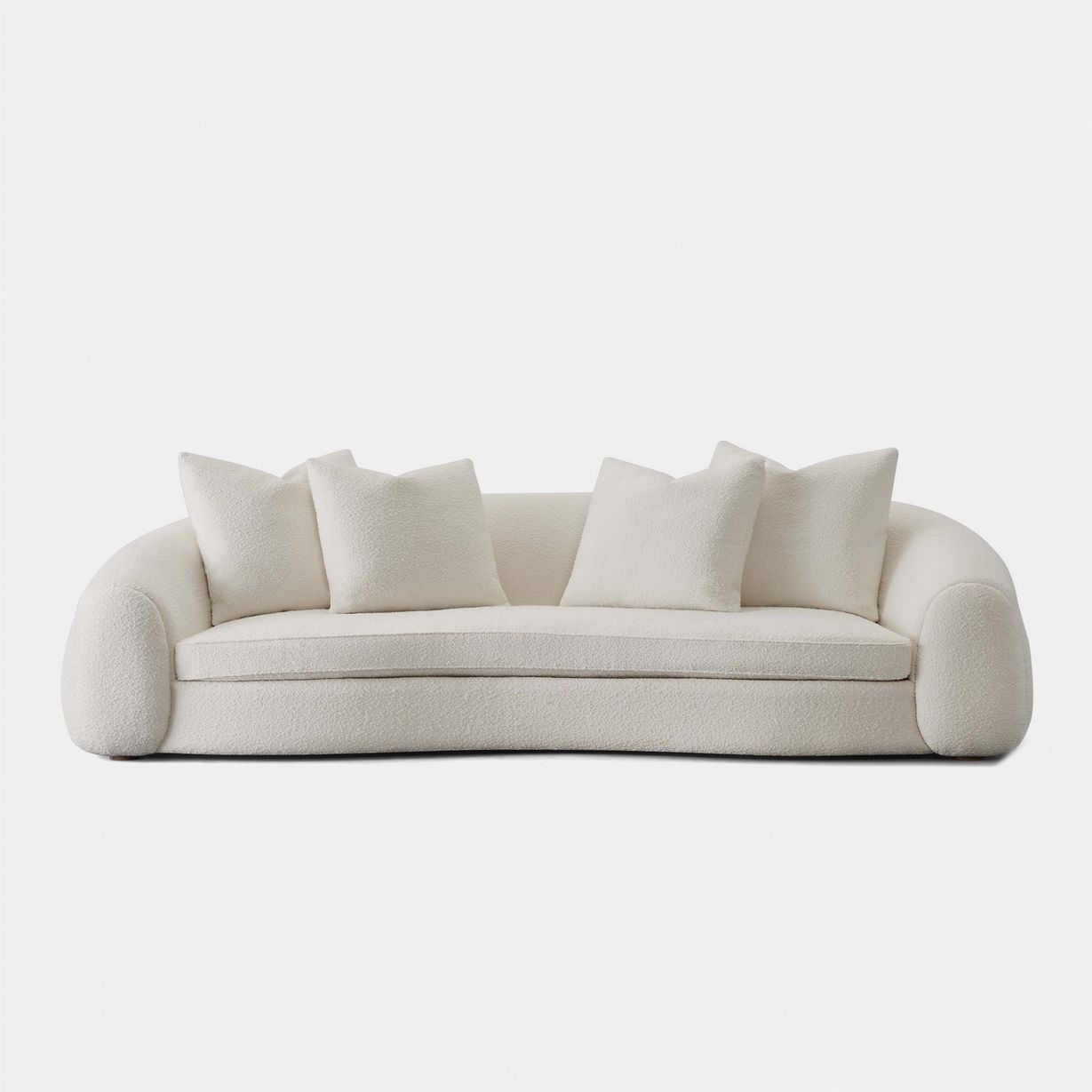 Harbour Gabriel 3 Seat Sofa - Oak Natural / Boucle Ivory
