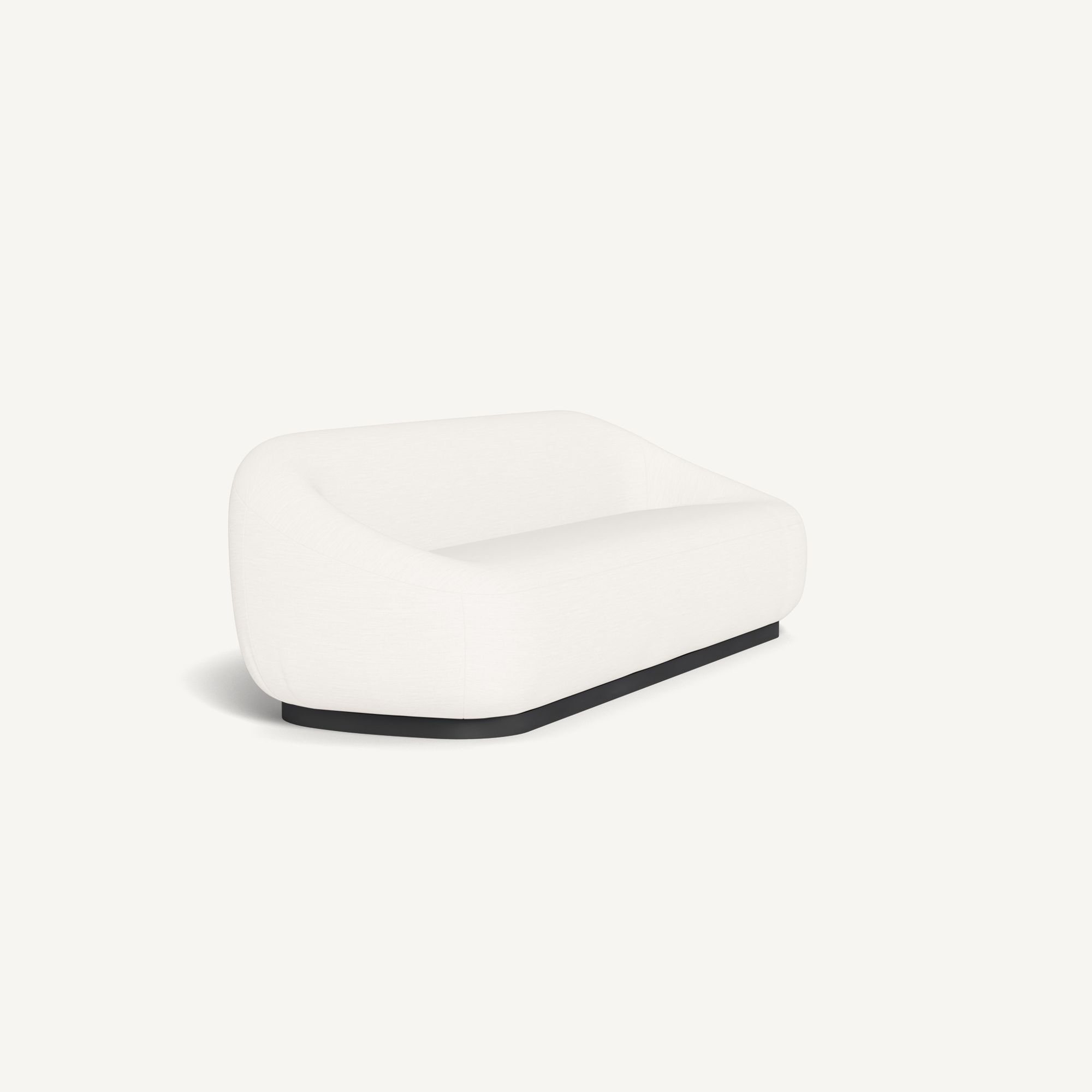 Harbour Gio 3 Seat Sofa - Aluminum Asteroid / Panama Blanco