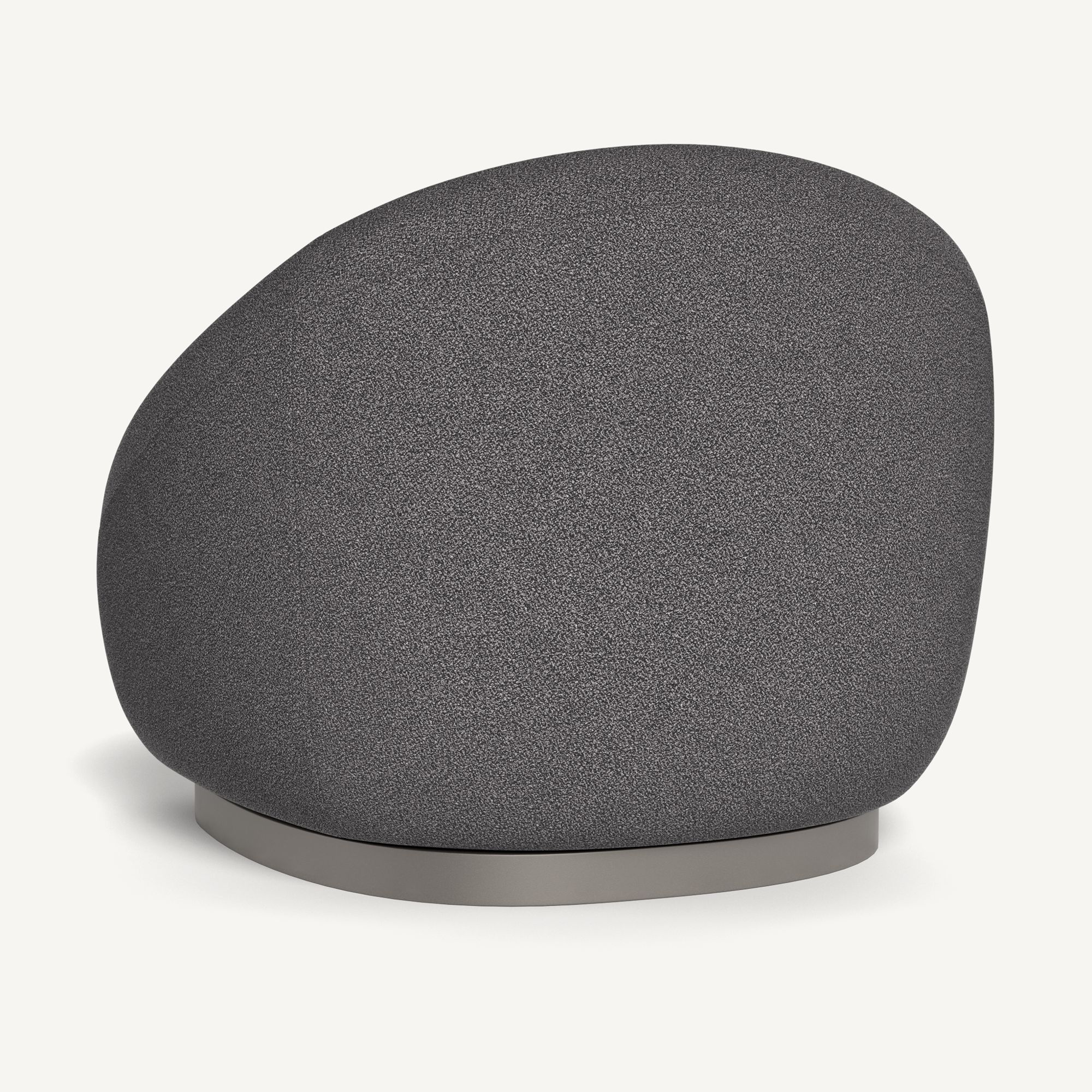 Harbour Gio Lounge Chair - Aluminum Taupe, Riviera Slate