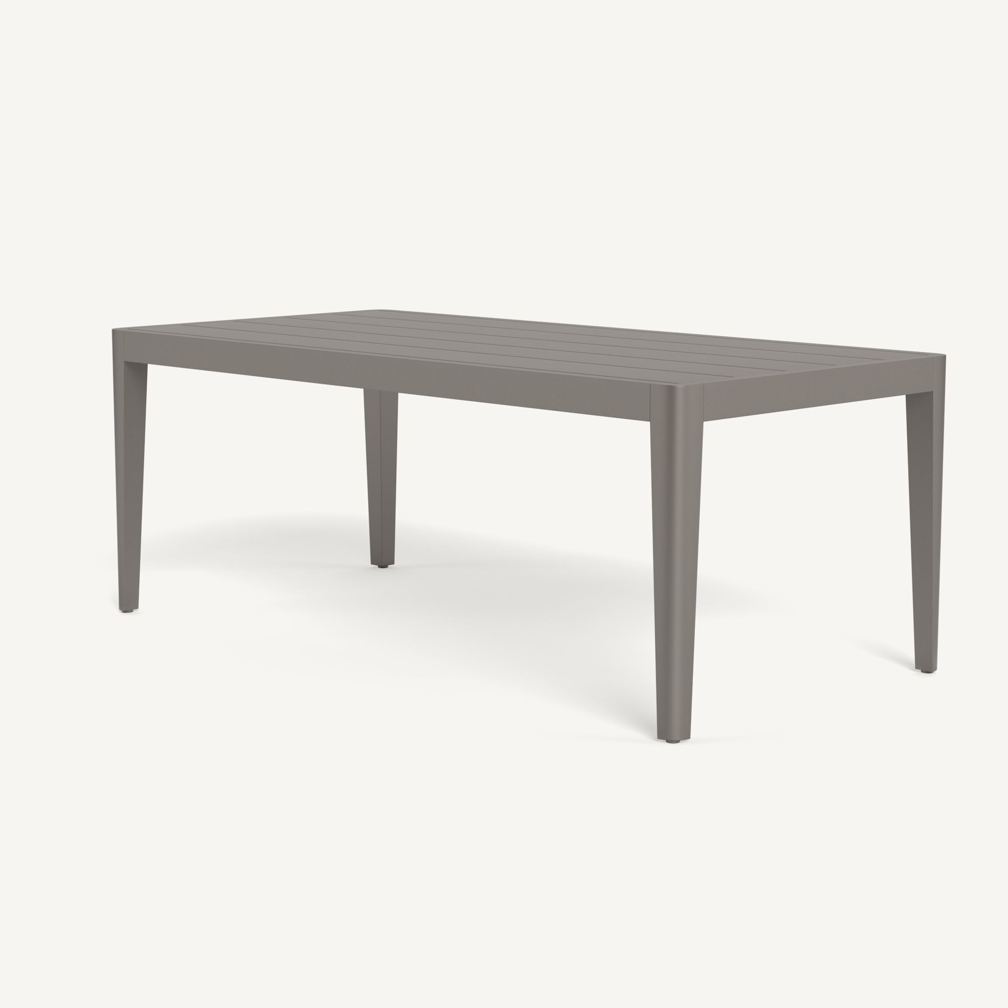Harbour Hamilton Dining Table 79" - Aluminum Taupe