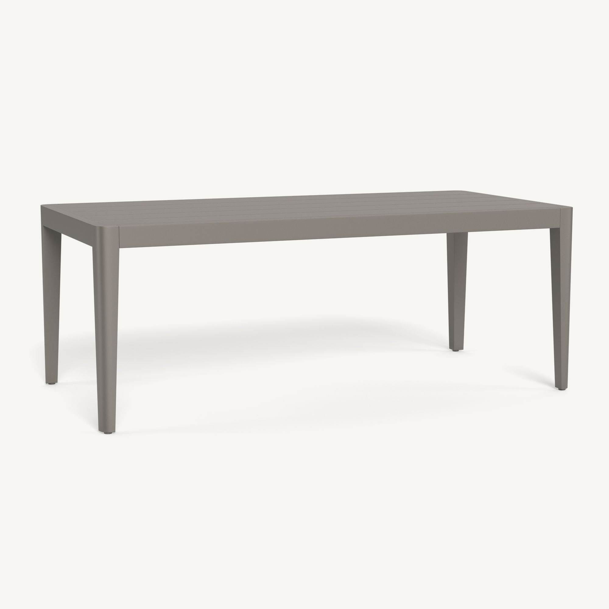 Harbour Hamilton Dining Table 79" - Aluminum Taupe