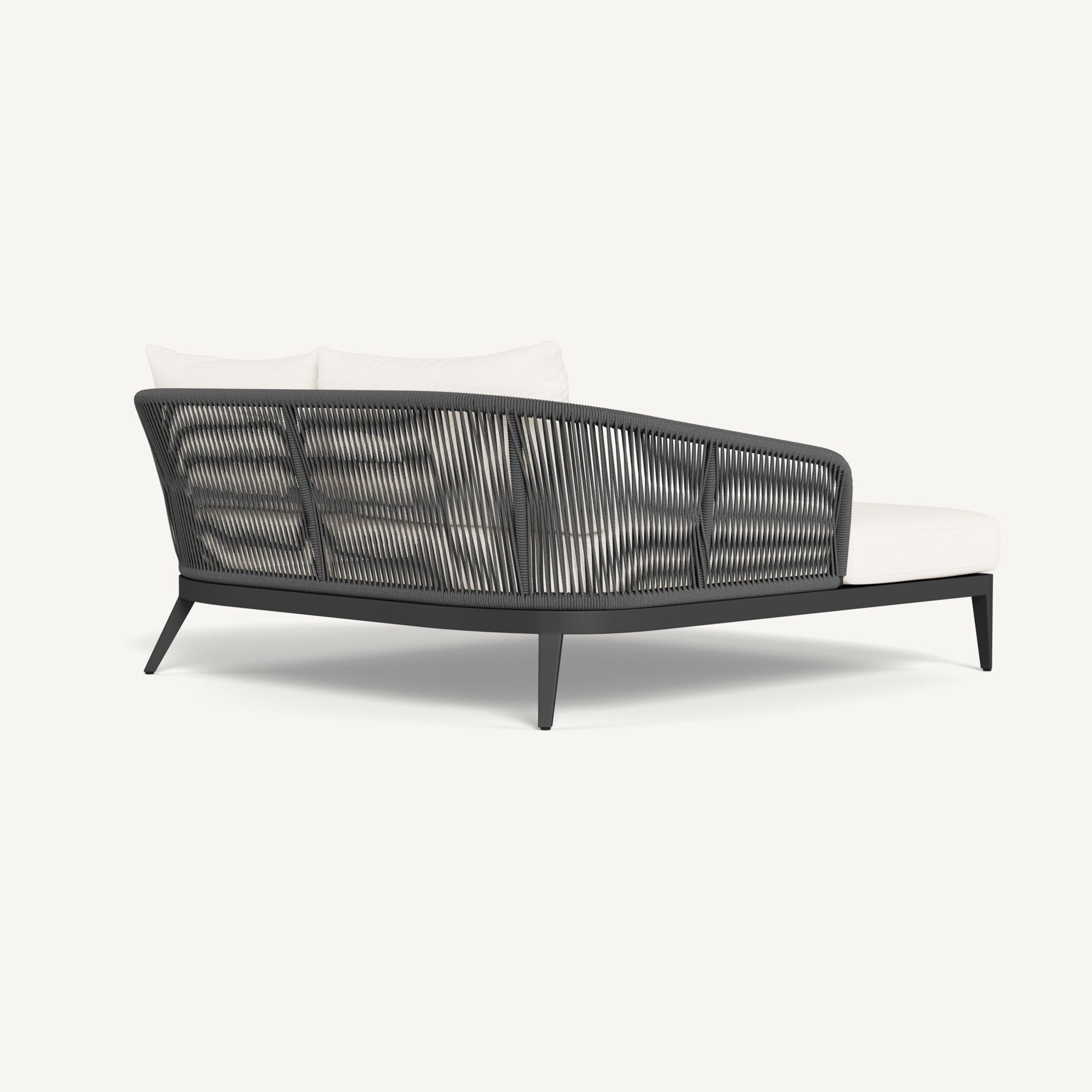 Harbour Hamilton Daybed - Aluminum Asteroid, Panama Blanco