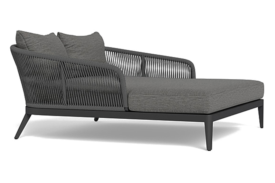 Harbour Hamilton Daybed - Aluminum Taupe, Siesta Ivory