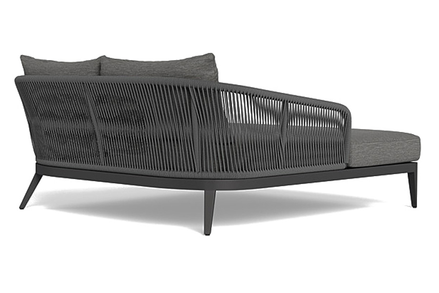Harbour Hamilton Daybed - Aluminum Taupe, Siesta Ivory
