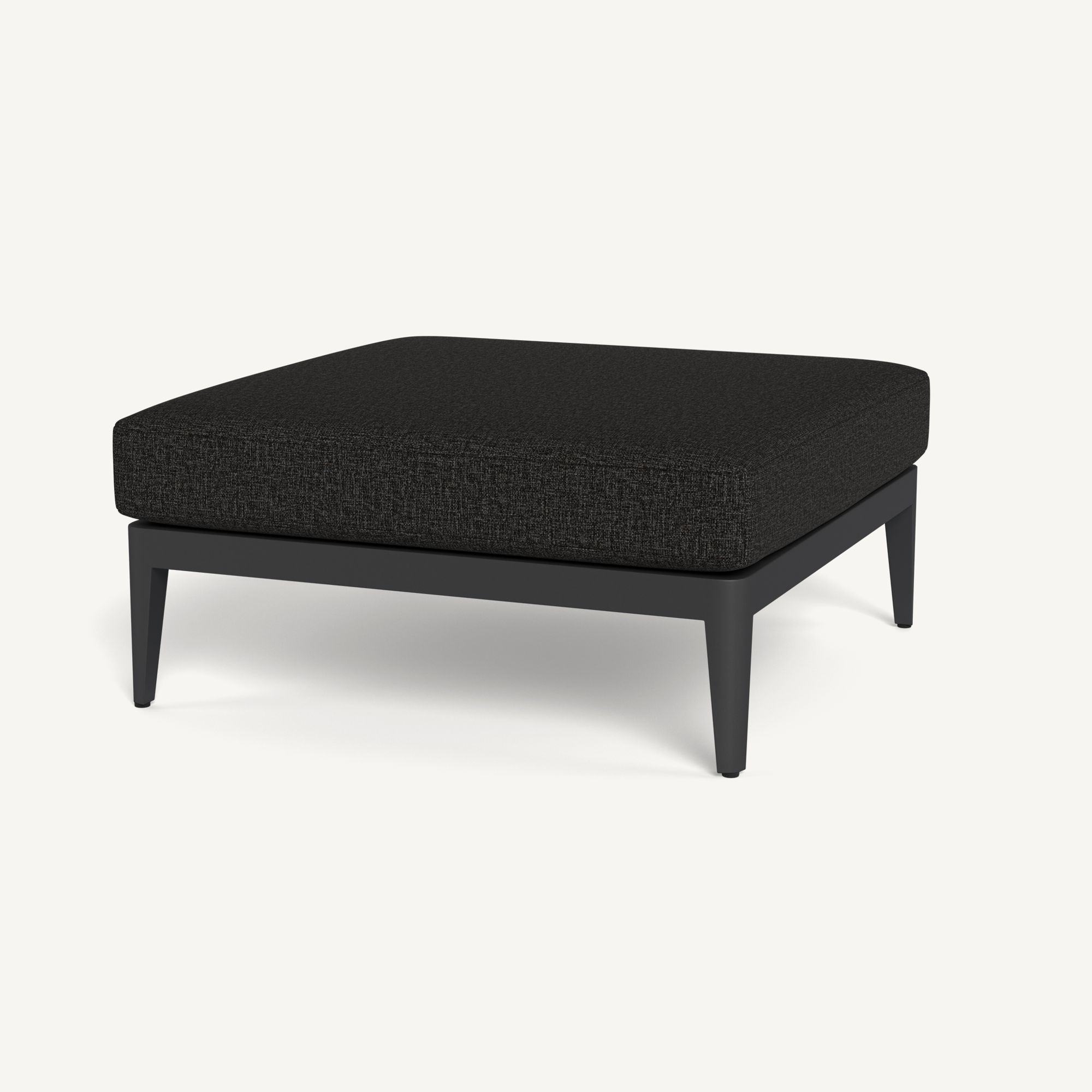 Harbour Hamilton Ottoman - Aluminum Asteroid, Euro Gray