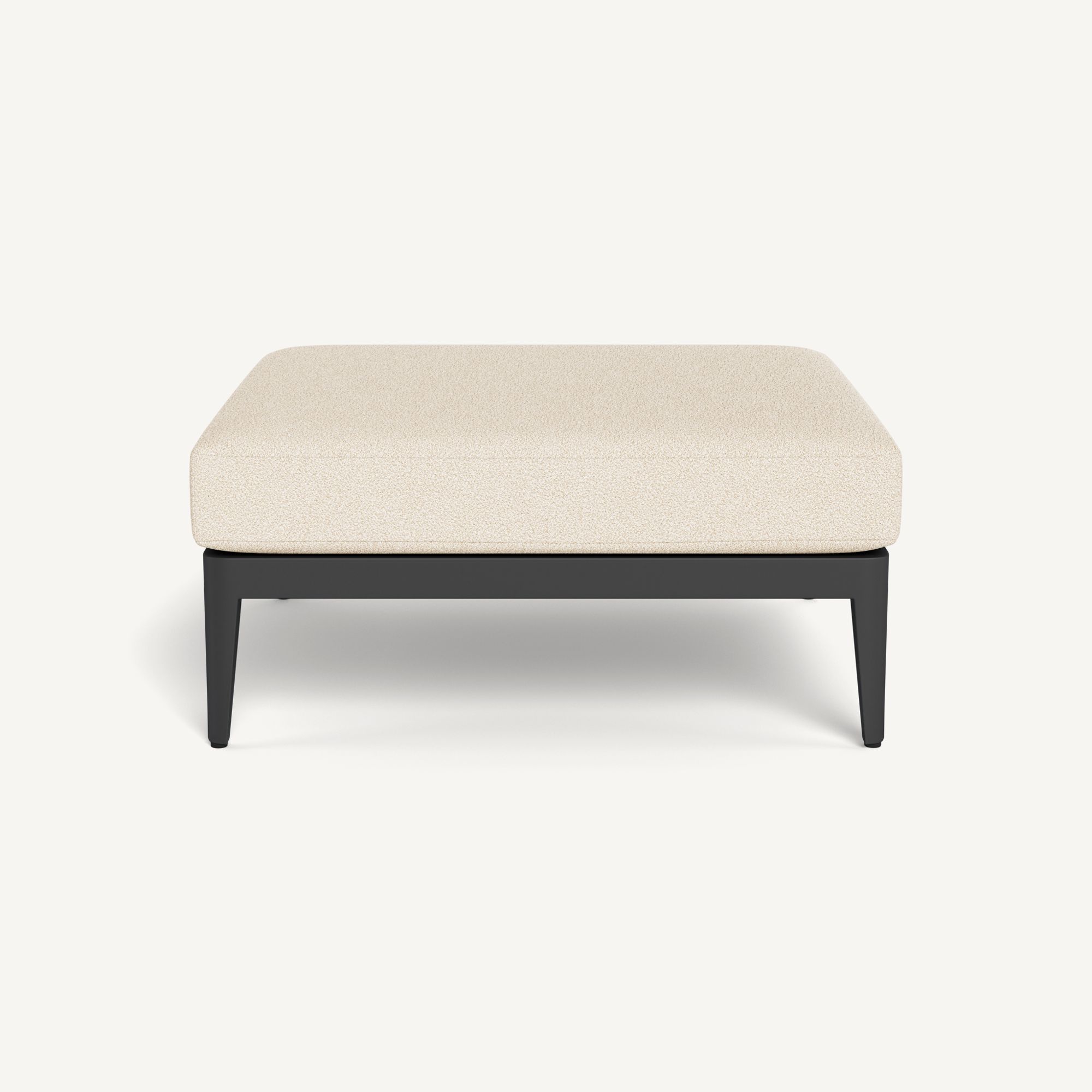Harbour Hamilton Ottoman - Aluminum Asteroid / Riviera Sand