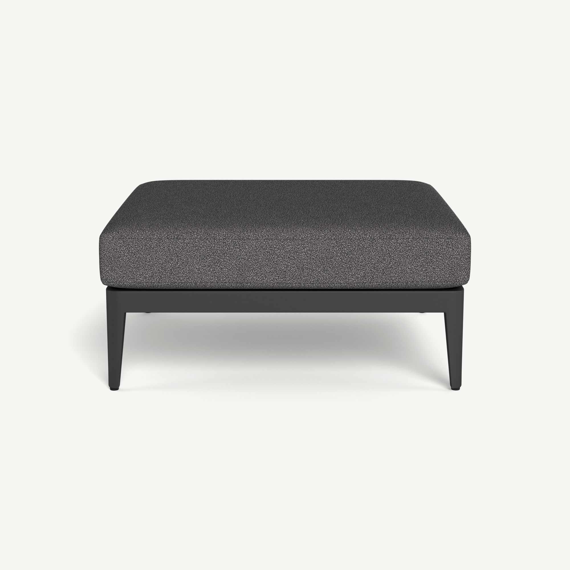 Harbour Hamilton Ottoman - Aluminum Asteroid / Riviera Slate