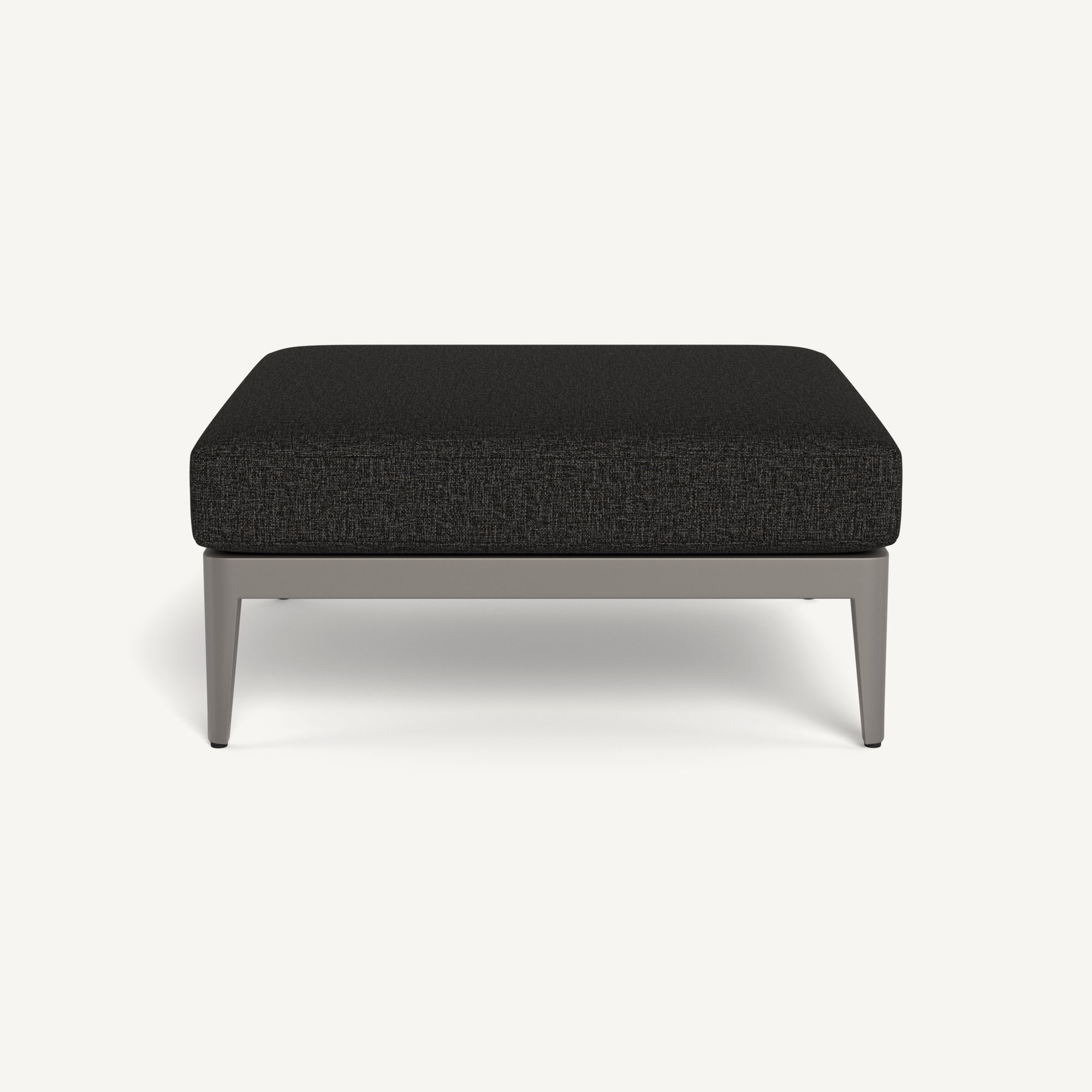 Harbour Hamilton Ottoman - Aluminum Taupe / Copacabana Midnight