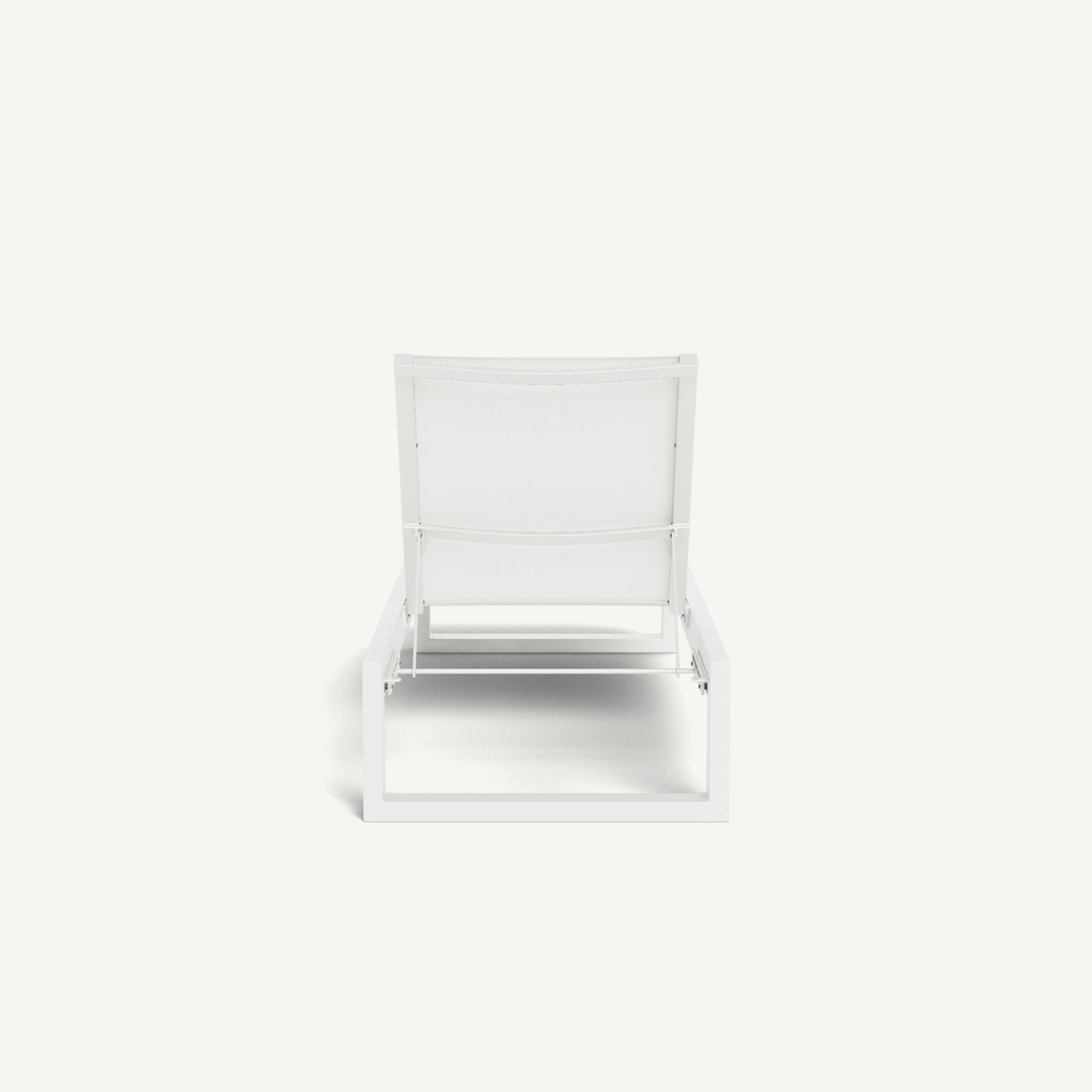 Harbour Hampton Sun Lounge - Aluminum White / Batyline White