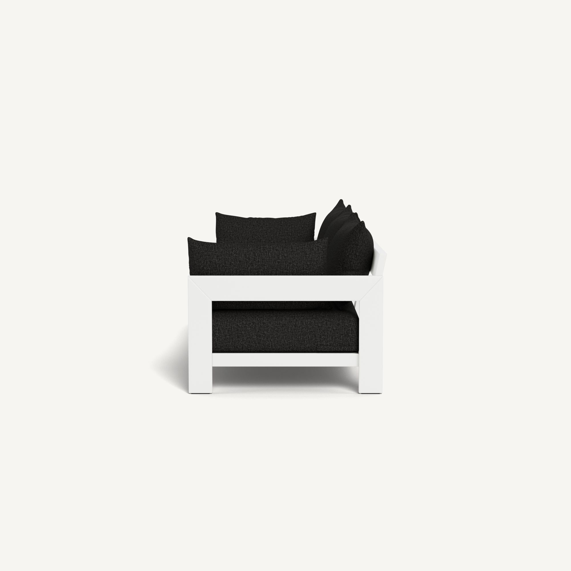 Harbour Hampton 3 Seat Sofa - Aluminum White / Copacabana Midnight / Batyline White