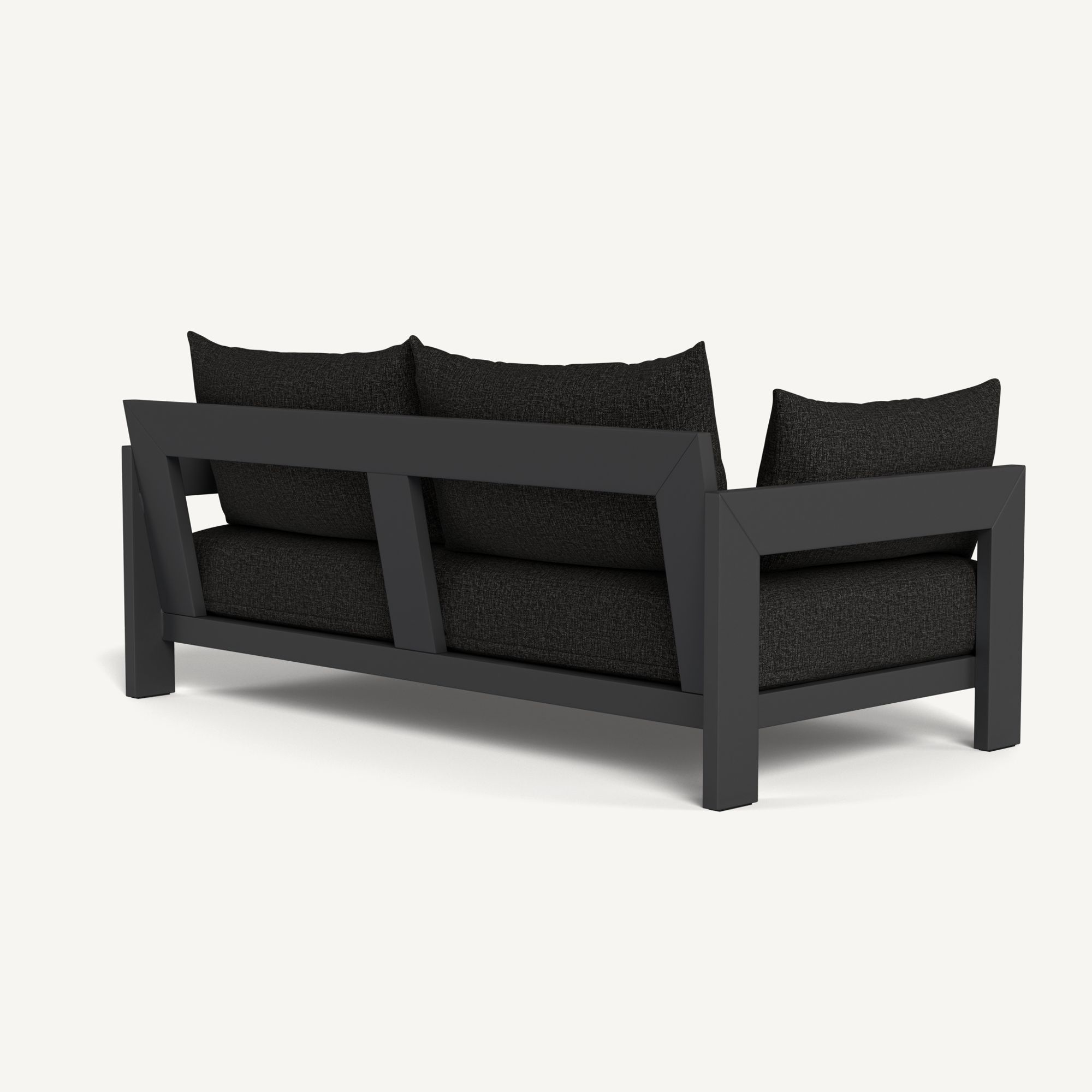 Harbour Hampton 2 Seat Sofa - Aluminum Asteroid / Copacabana Midnight / Batyline Silver