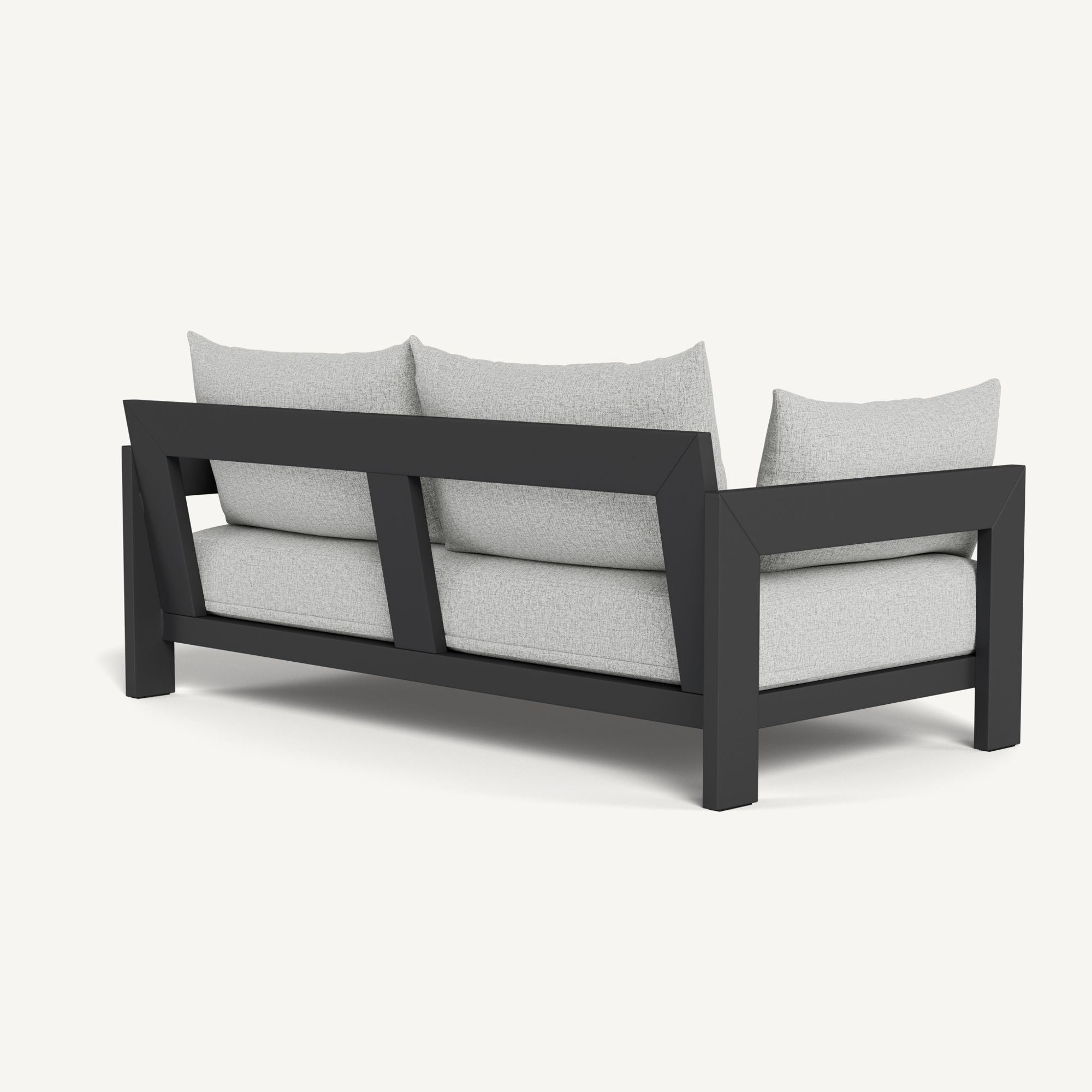 Harbour Hampton 2 Seat Sofa - Aluminum Asteroid / Copacabana Sand / Batyline Silver