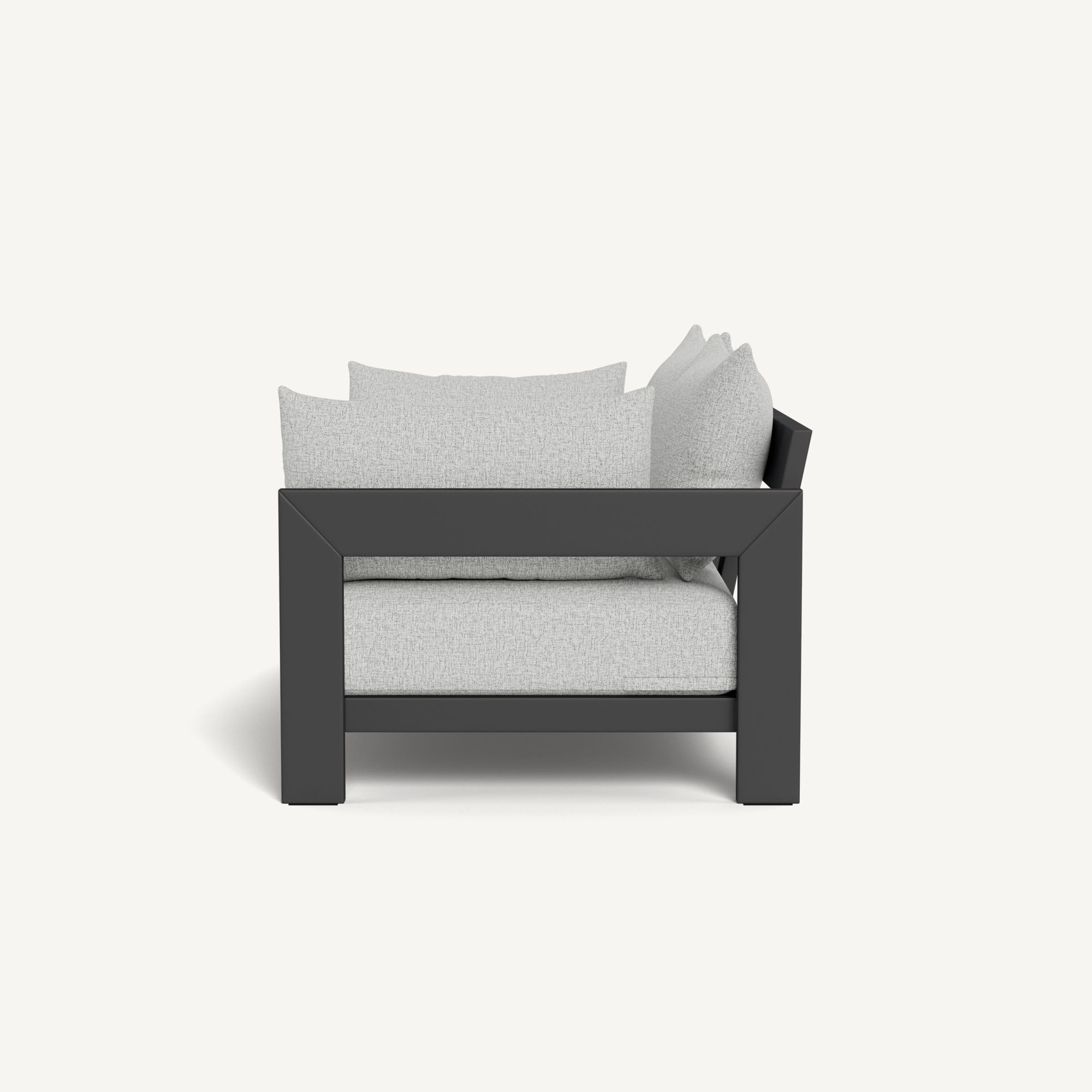 Harbour Hampton 2 Seat Sofa - Aluminum Asteroid / Copacabana Sand / Batyline Silver