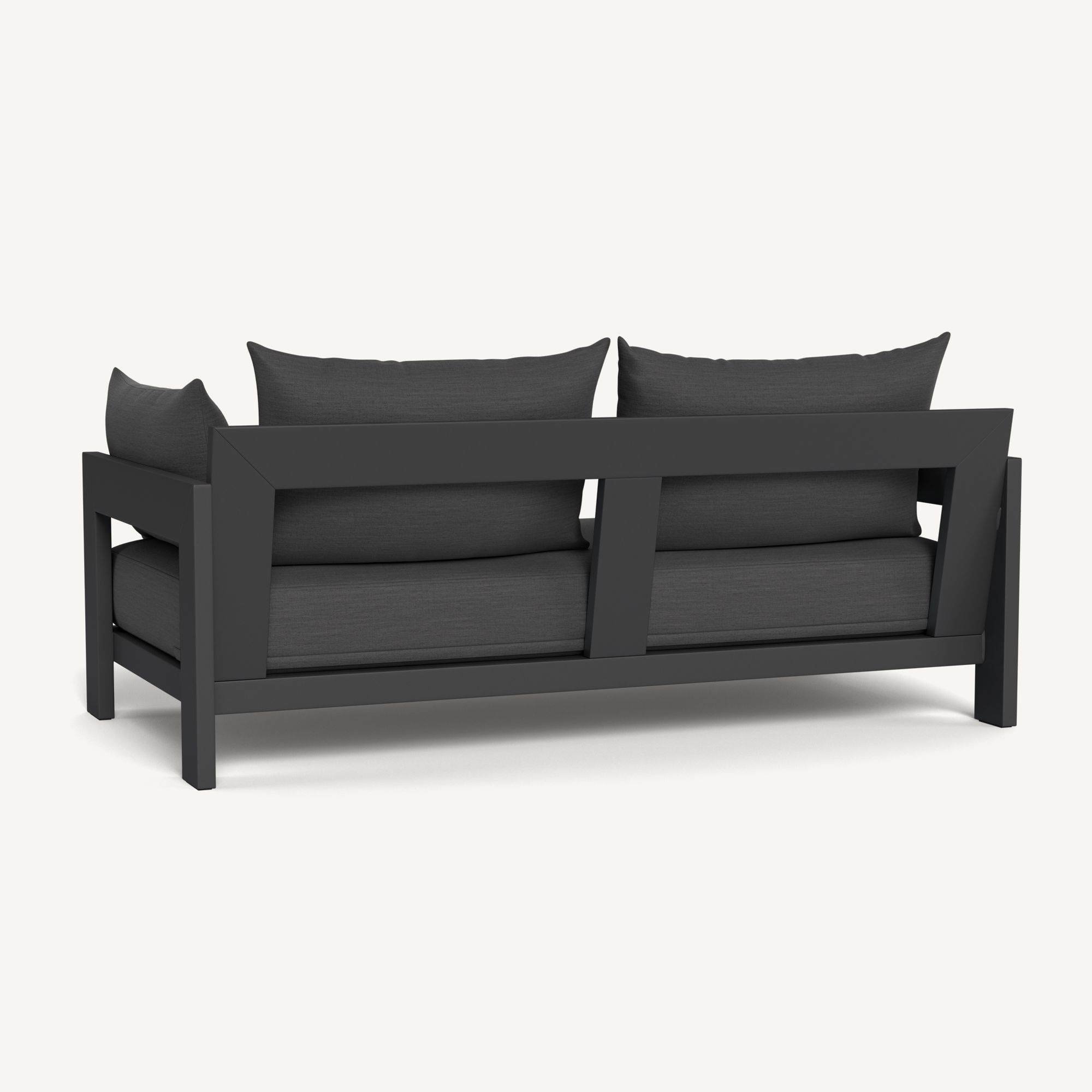 Harbour Hampton 2 Seat Sofa - Aluminum Asteroid / Panama Grafito / Batyline Silver