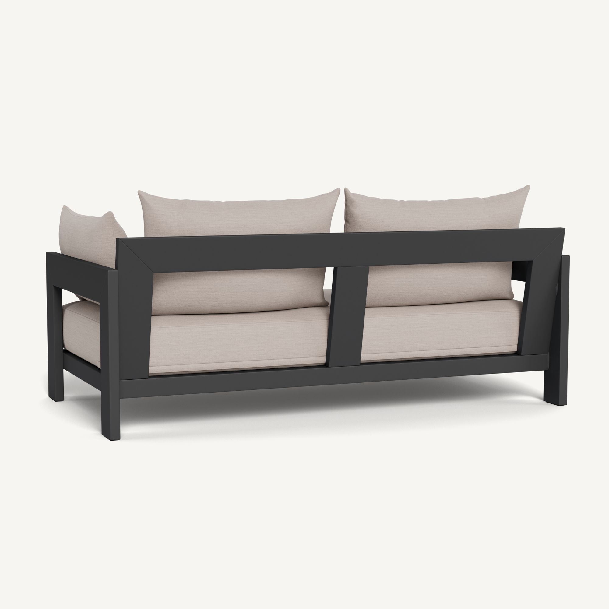 Harbour Hampton 2 Seat Sofa - Aluminum Asteroid / Panama Marble / Batyline Silver