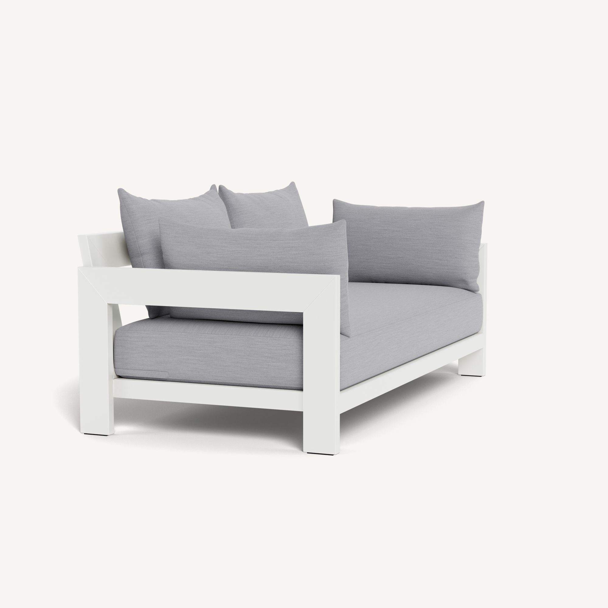 Harbour Hampton 2 Seat Sofa - Aluminum White / Panama Cloud / Batyline White