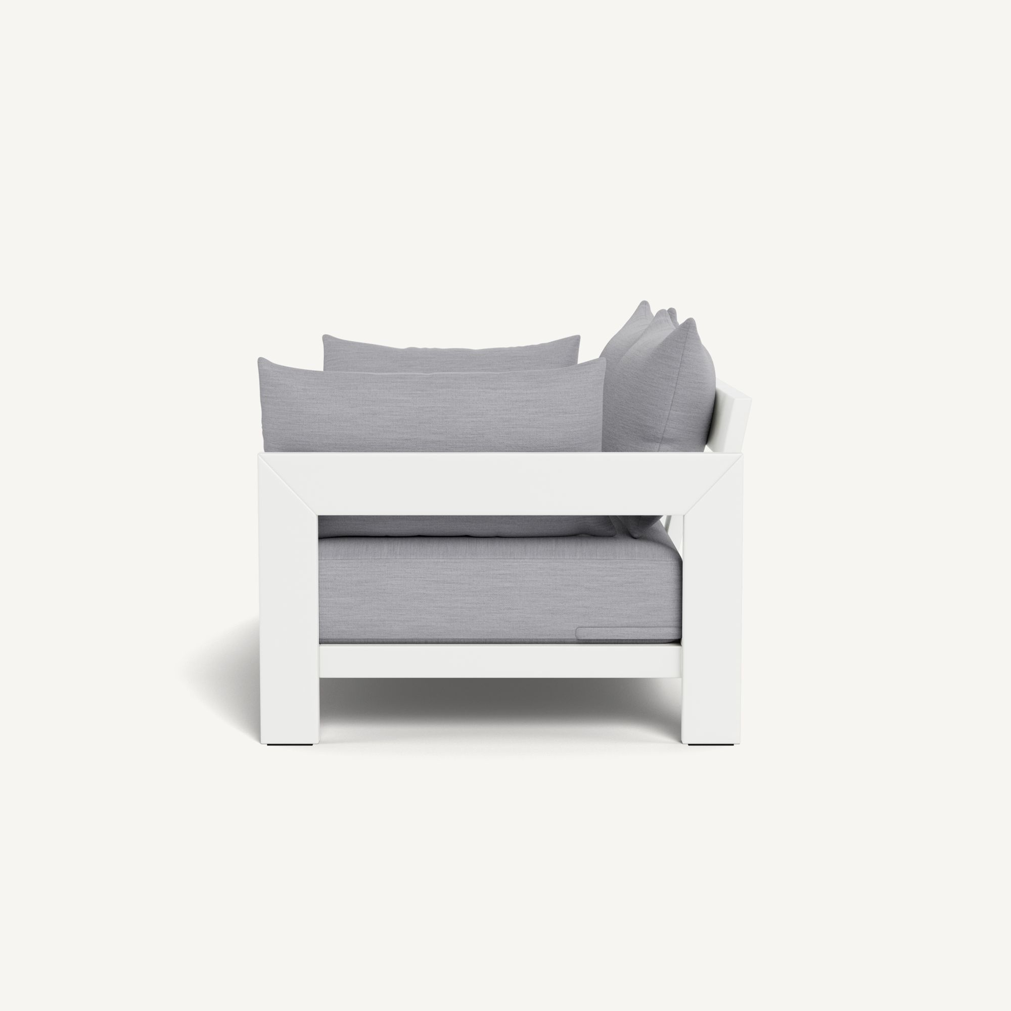 Harbour Hampton 2 Seat Sofa - Aluminum White / Panama Cloud / Batyline White