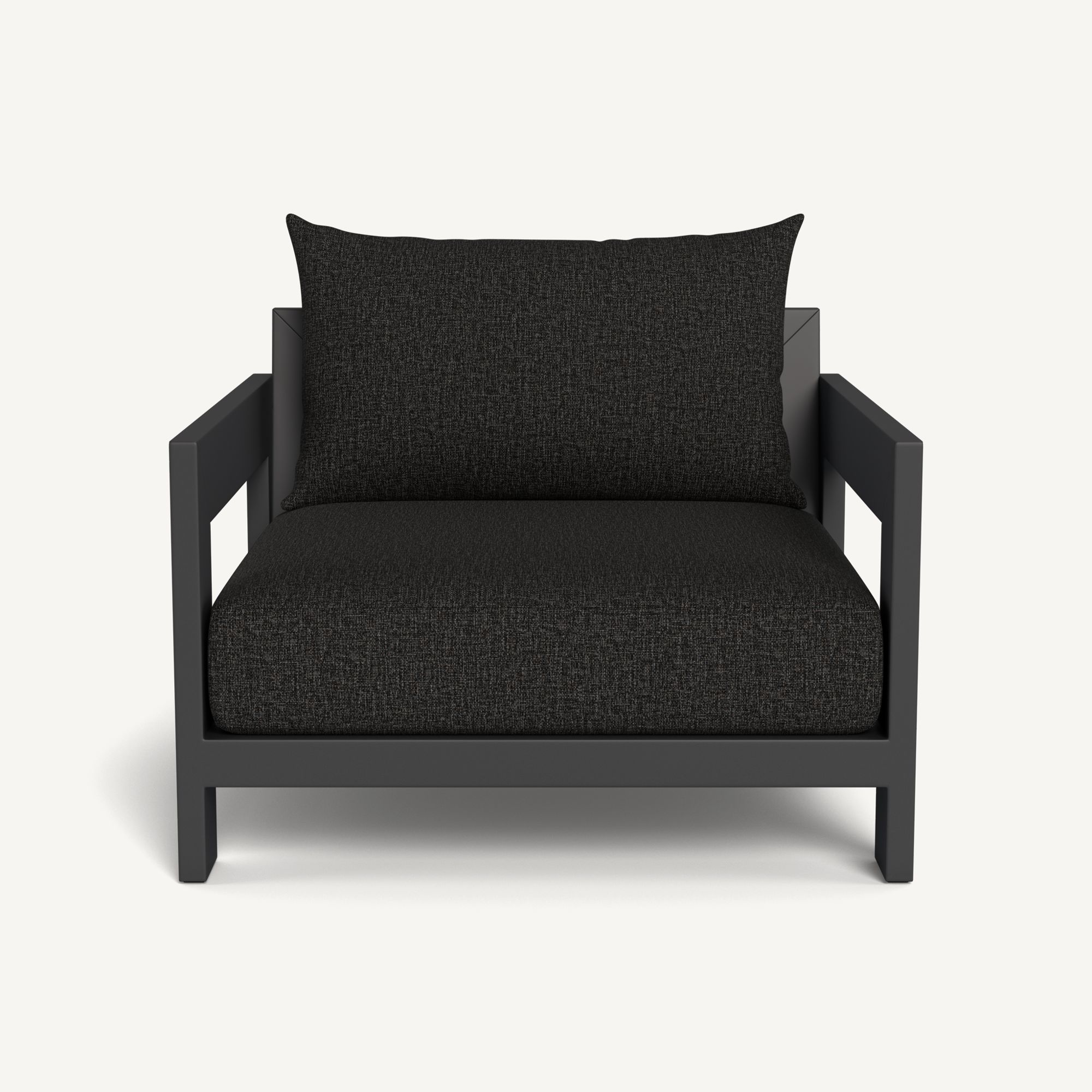 Harbour Hampton Lounge Chair - Aluminum Asteroid / Copacabana Midnight / Batyline Silver