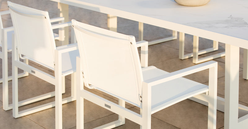 Harbour Hampton Lounge Chair - Aluminum Asteroid / Panama Grafito / Batyline Silver