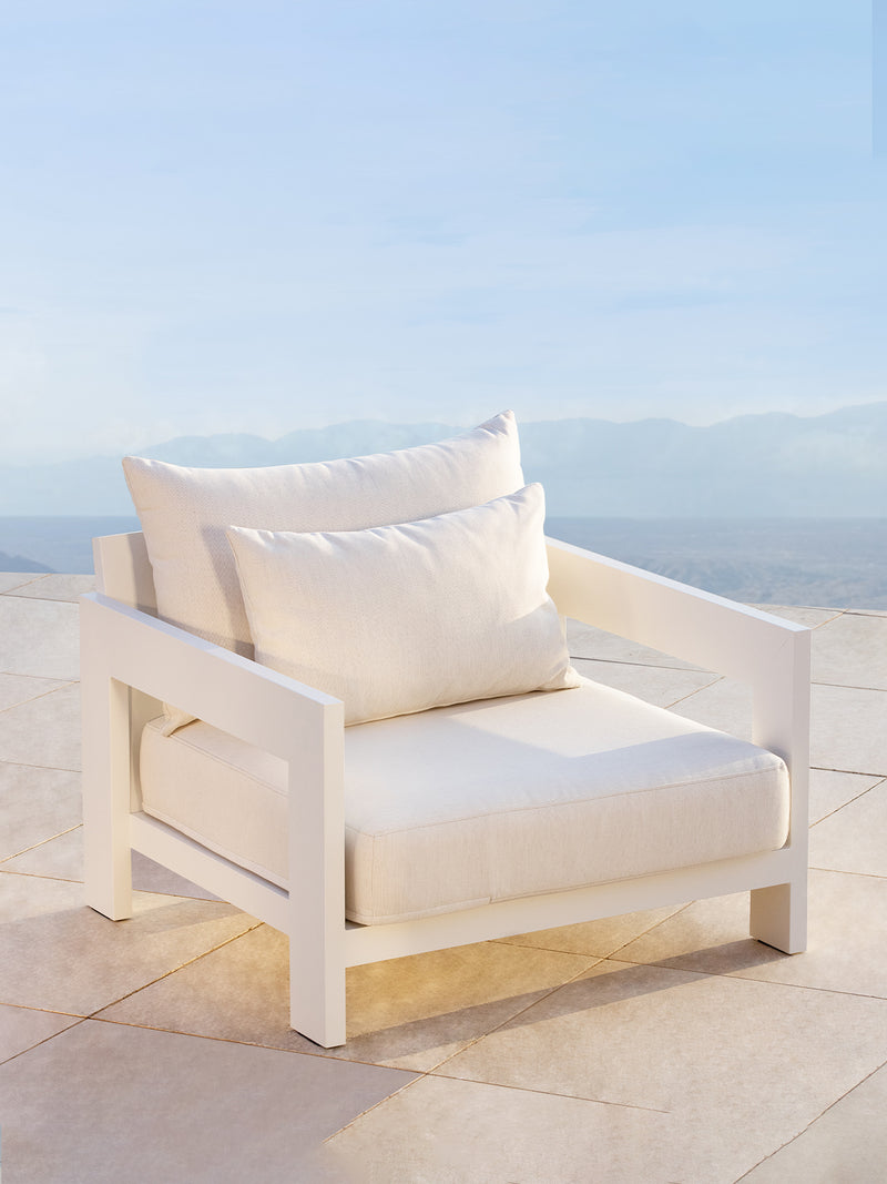 Harbour Hampton Lounge Chair - Aluminum Asteroid / Panama Grafito / Batyline Silver