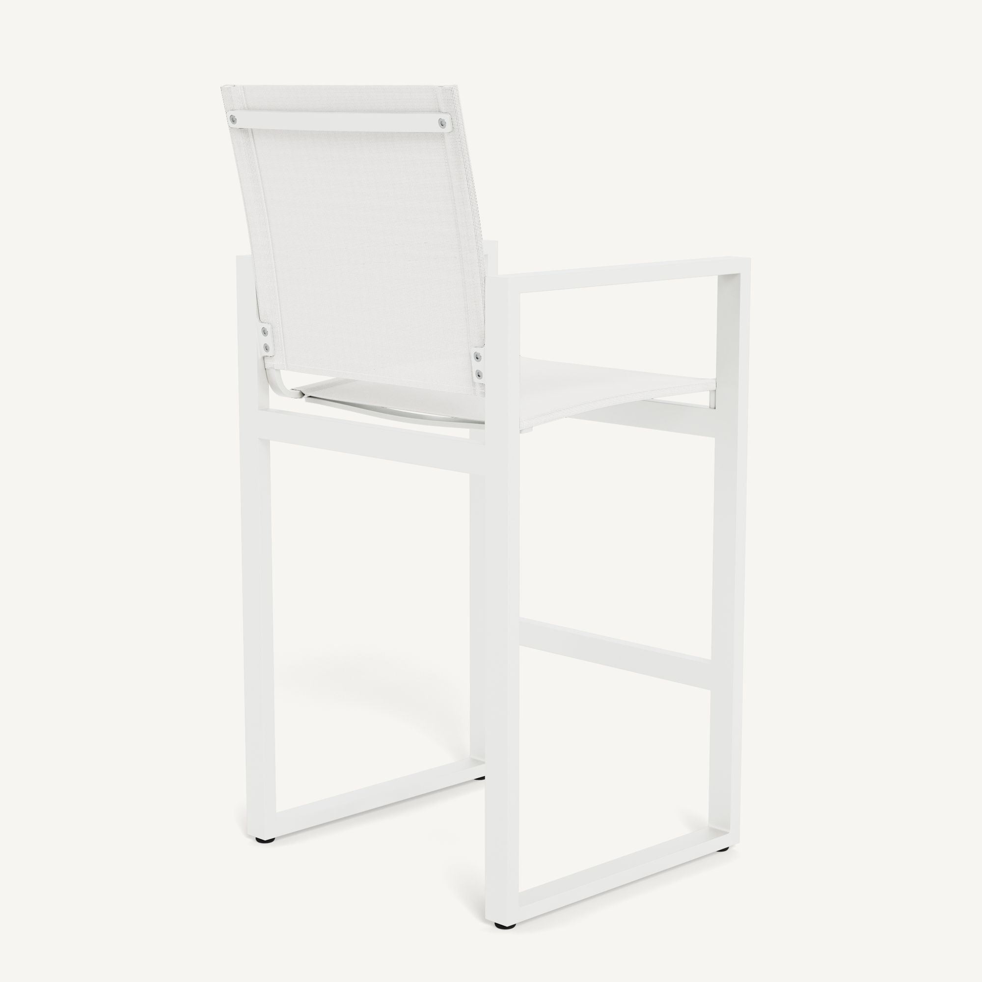 Harbour Hayman Aluminum Counter Stool - Aluminum White / Batyline White