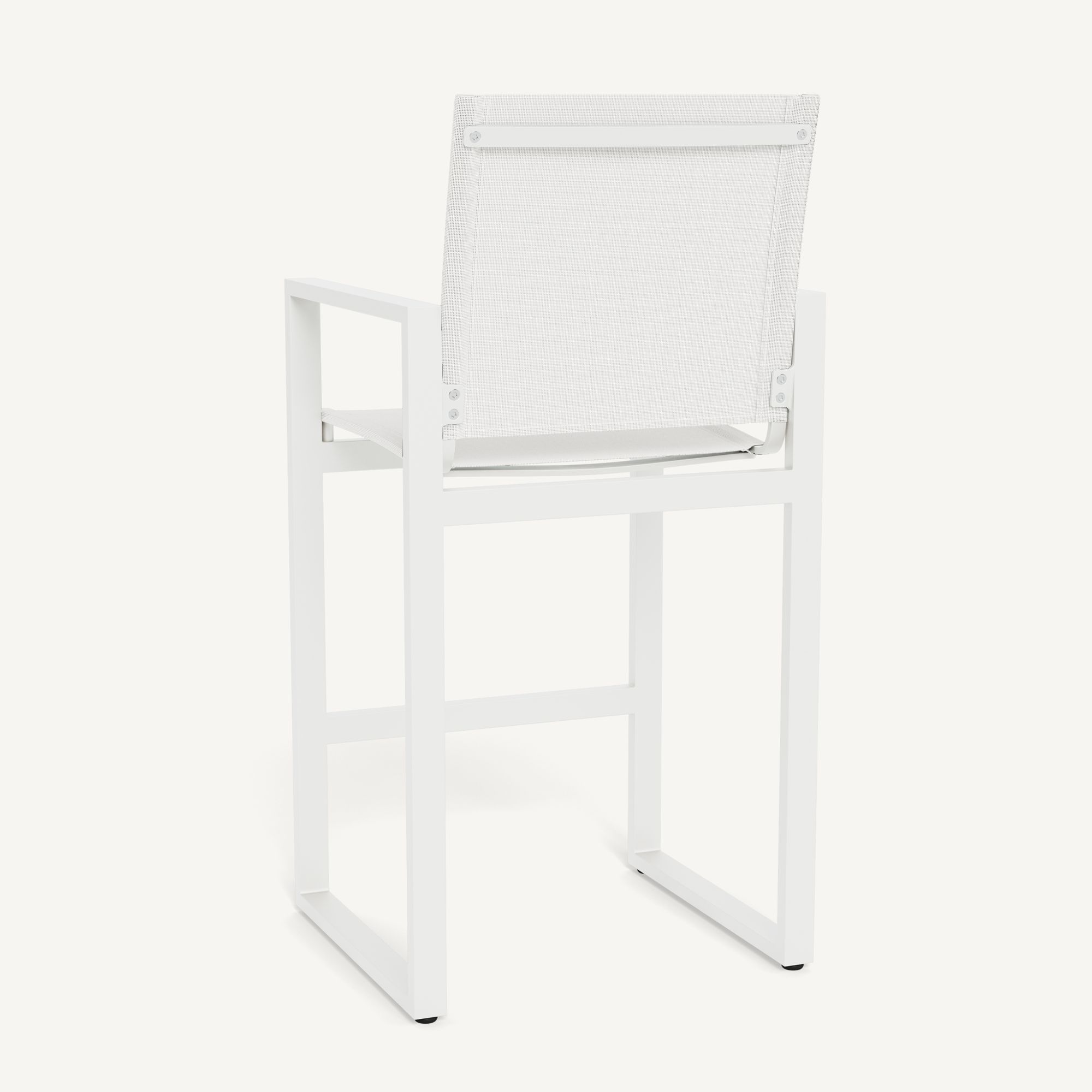 Harbour Hayman Aluminum Counter Stool - Aluminum White / Batyline White