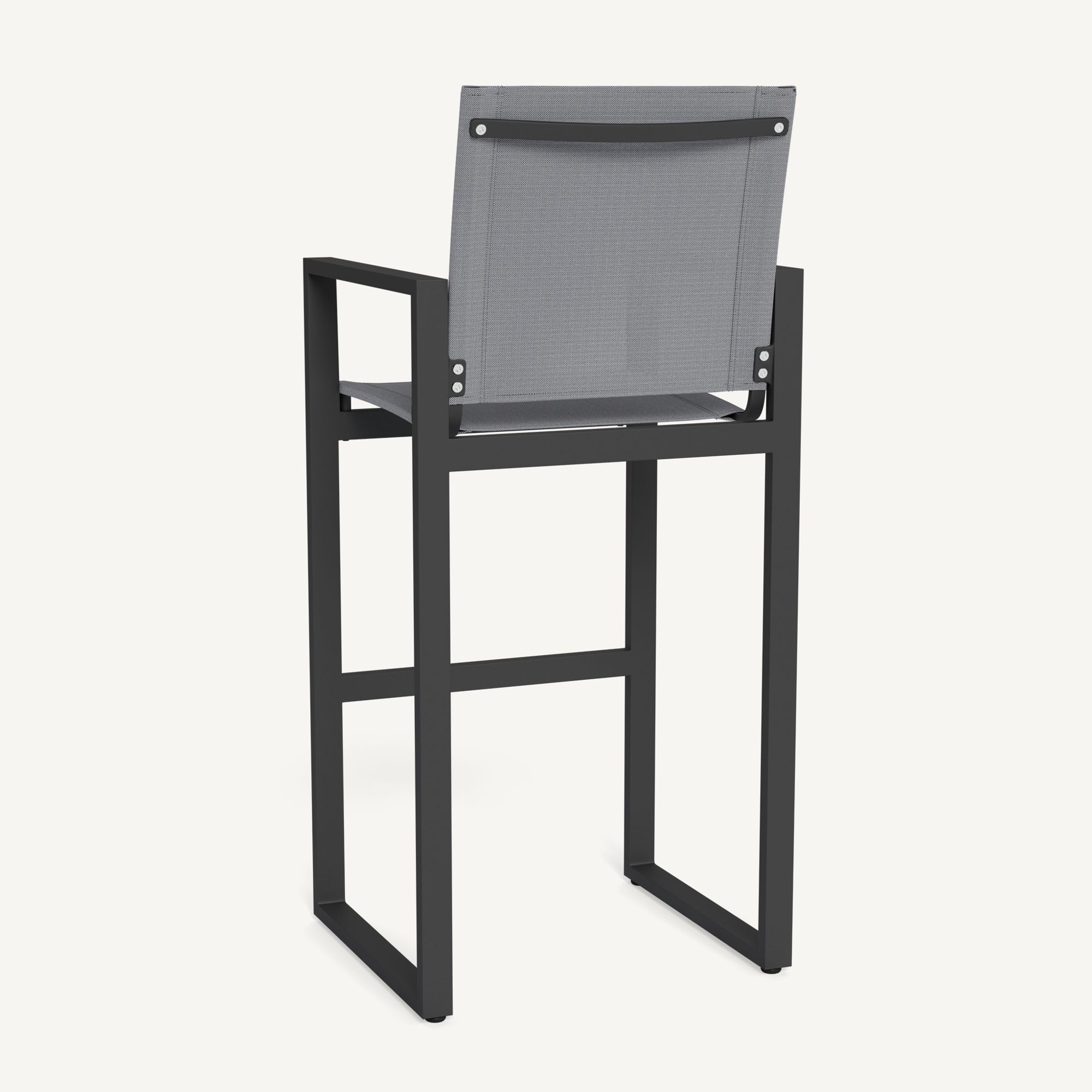Harbour Hayman Aluminum Bar Stool - Aluminum Asteroid / Batyline Silver