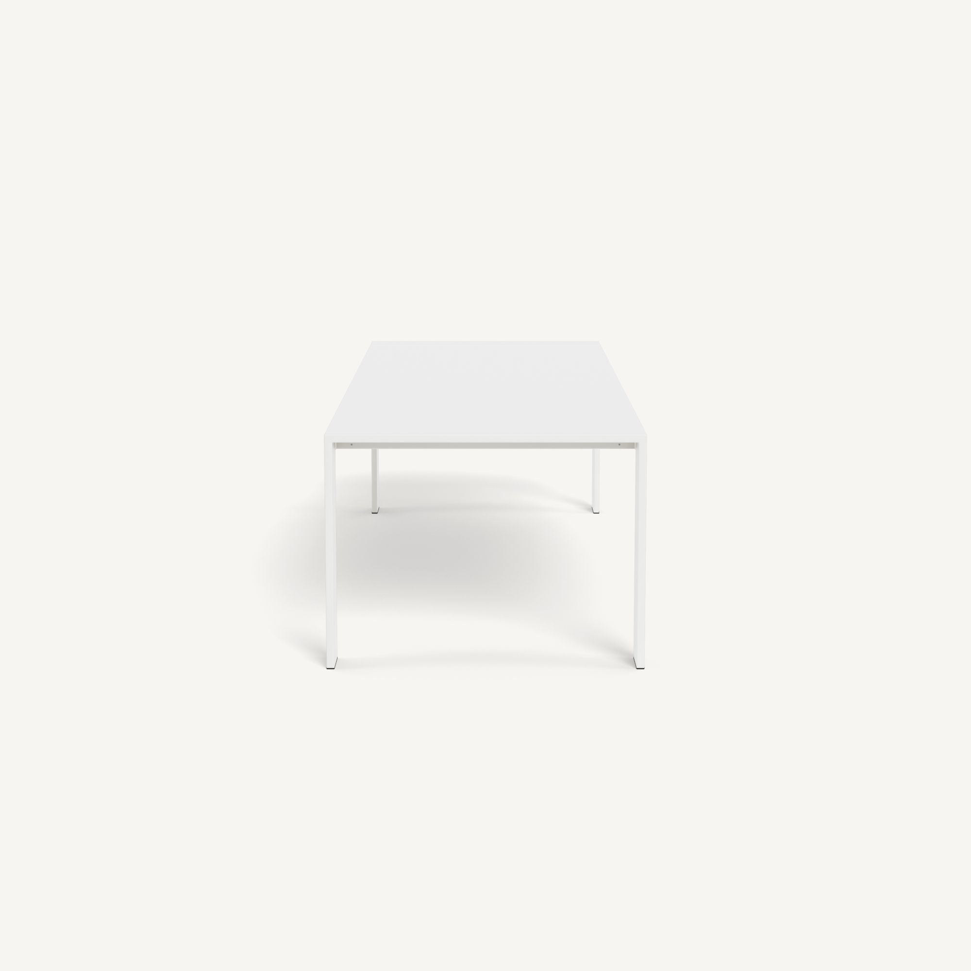 Harbour Hayman Aluminum Dining Table 120" - Aluminum White
