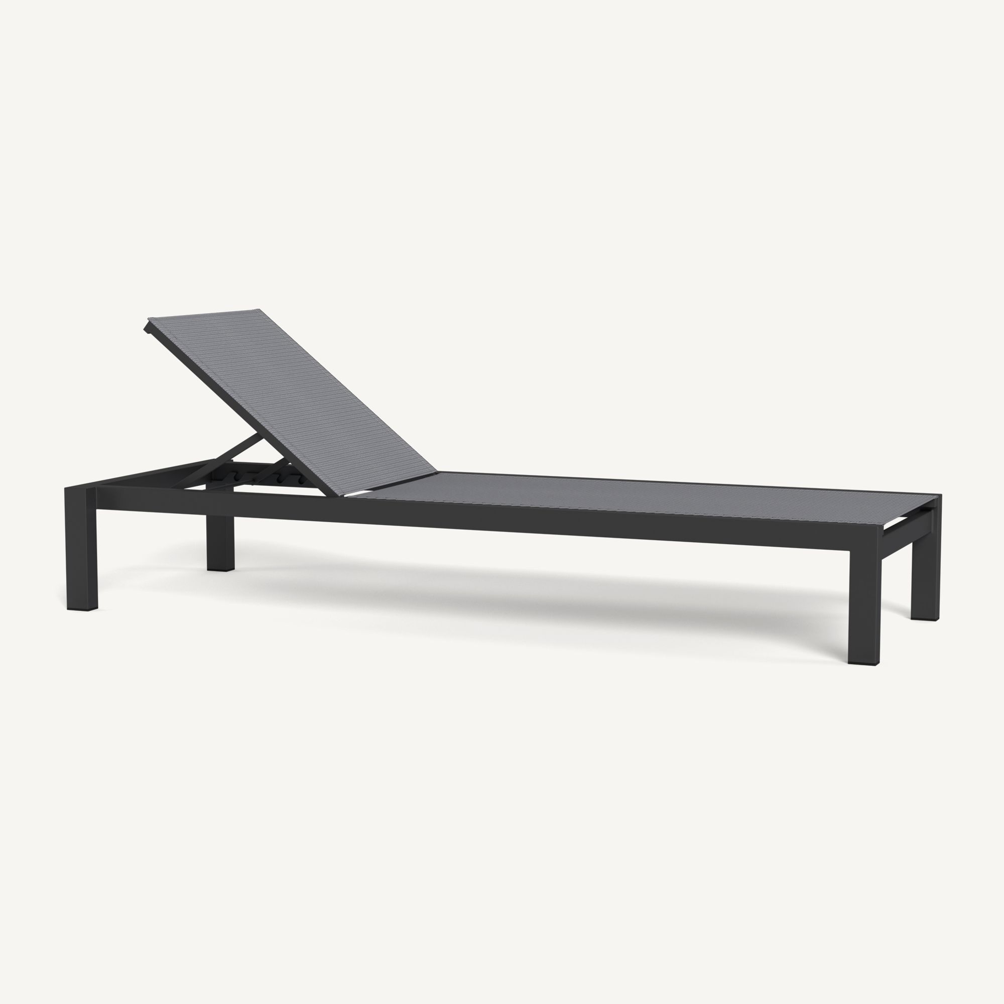 Harbour Hayman Aluminum Stacking Mesh Sun Lounge