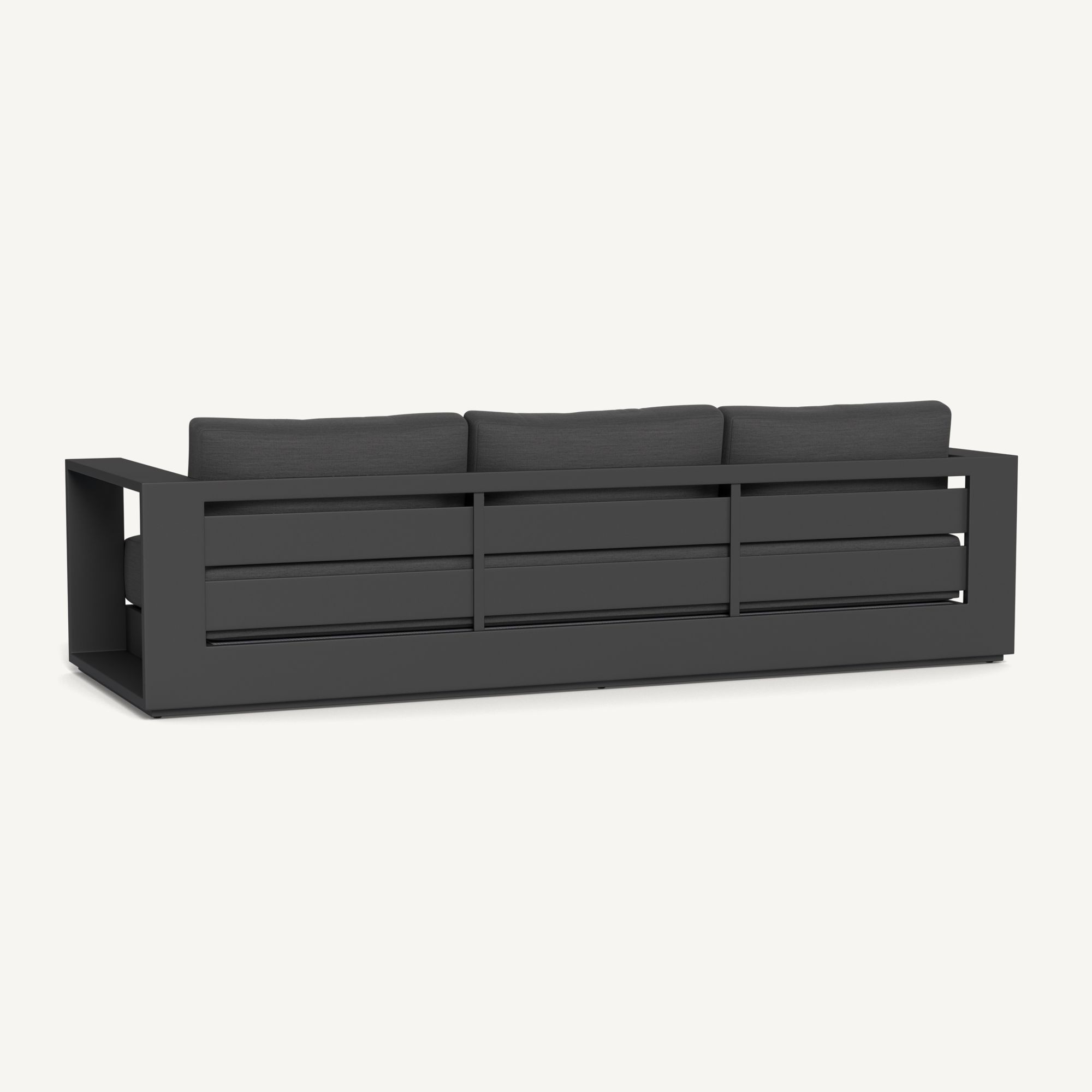 Harbour Hayman Aluminum 3 Seat Sofa - Aluminum Asteroid / Panama Grafito / Batyline Silver