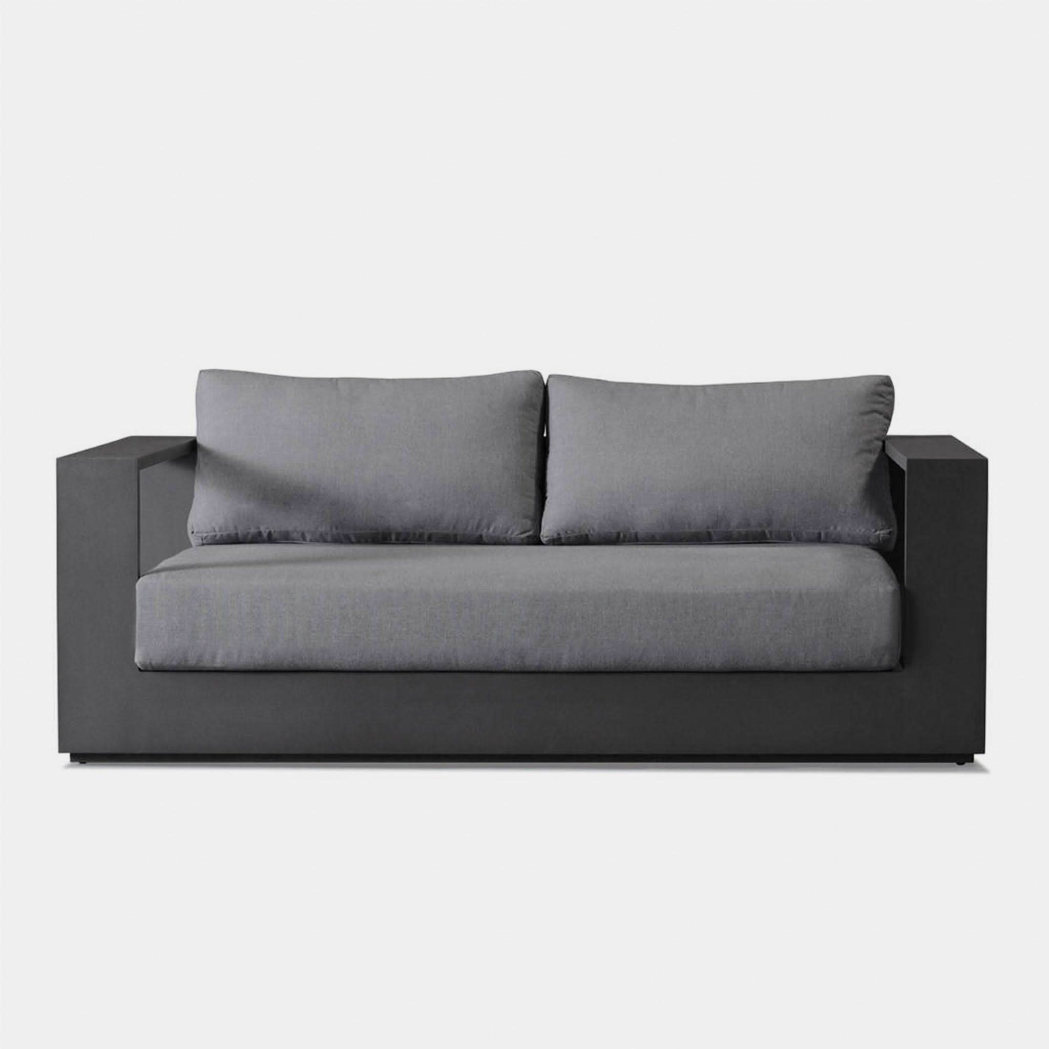 Harbour Hayman Aluminum 2 Seat Sofa - Aluminum White / Panama Blanco / Batyline White