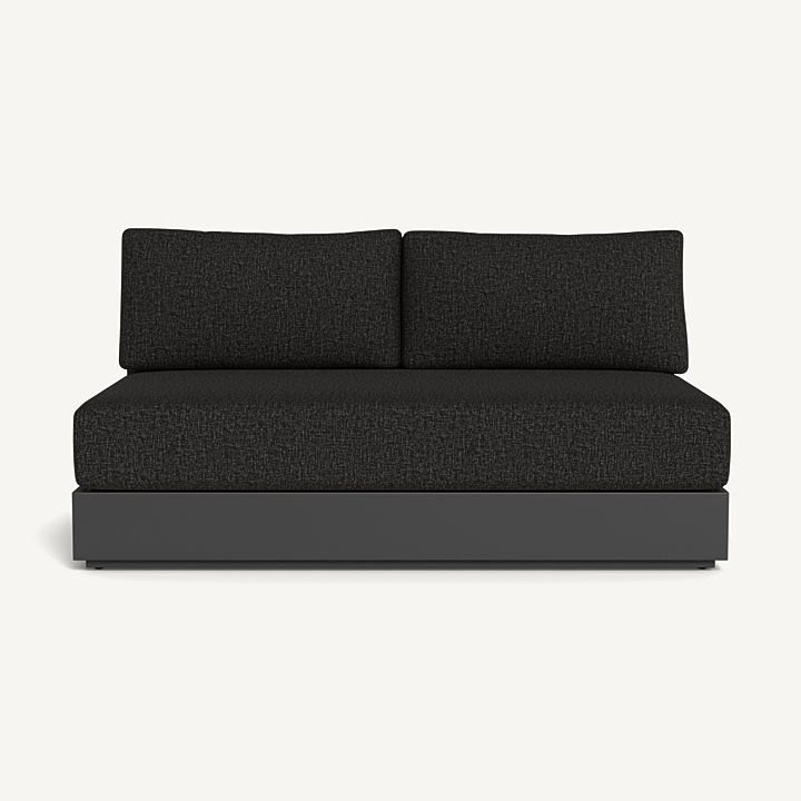 Harbour Hayman Aluminum 2 Seat Armless Sofa