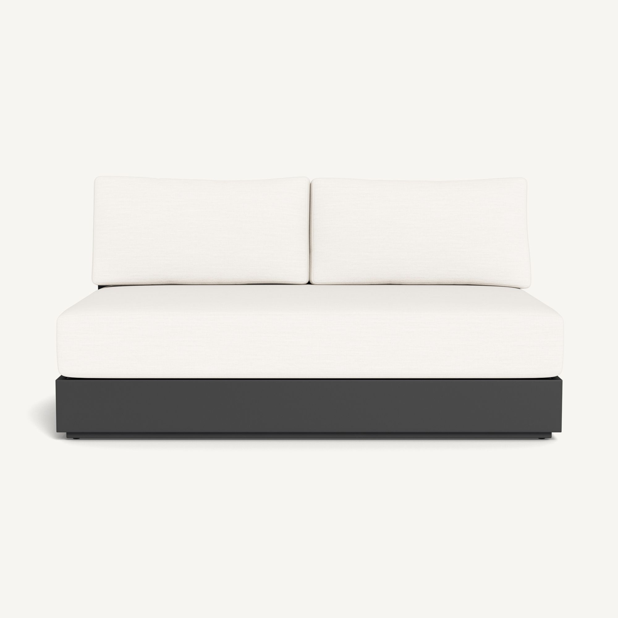 Harbour Hayman Aluminum 2 Seat Armless Sofa