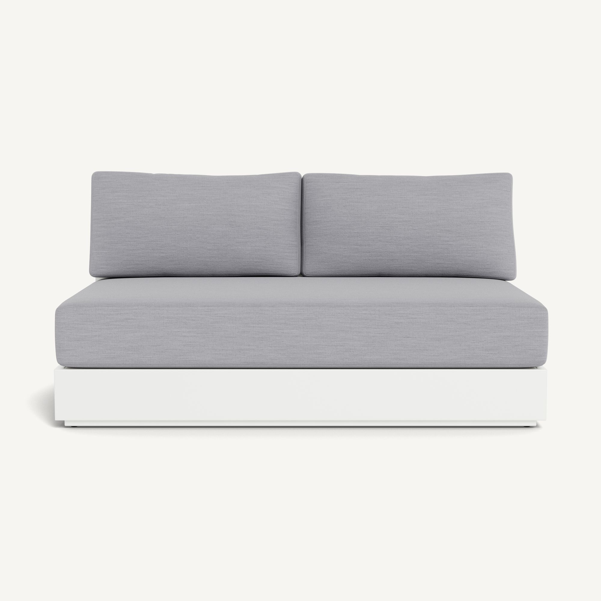 Harbour Hayman Aluminum 2 Seat Armless Sofa