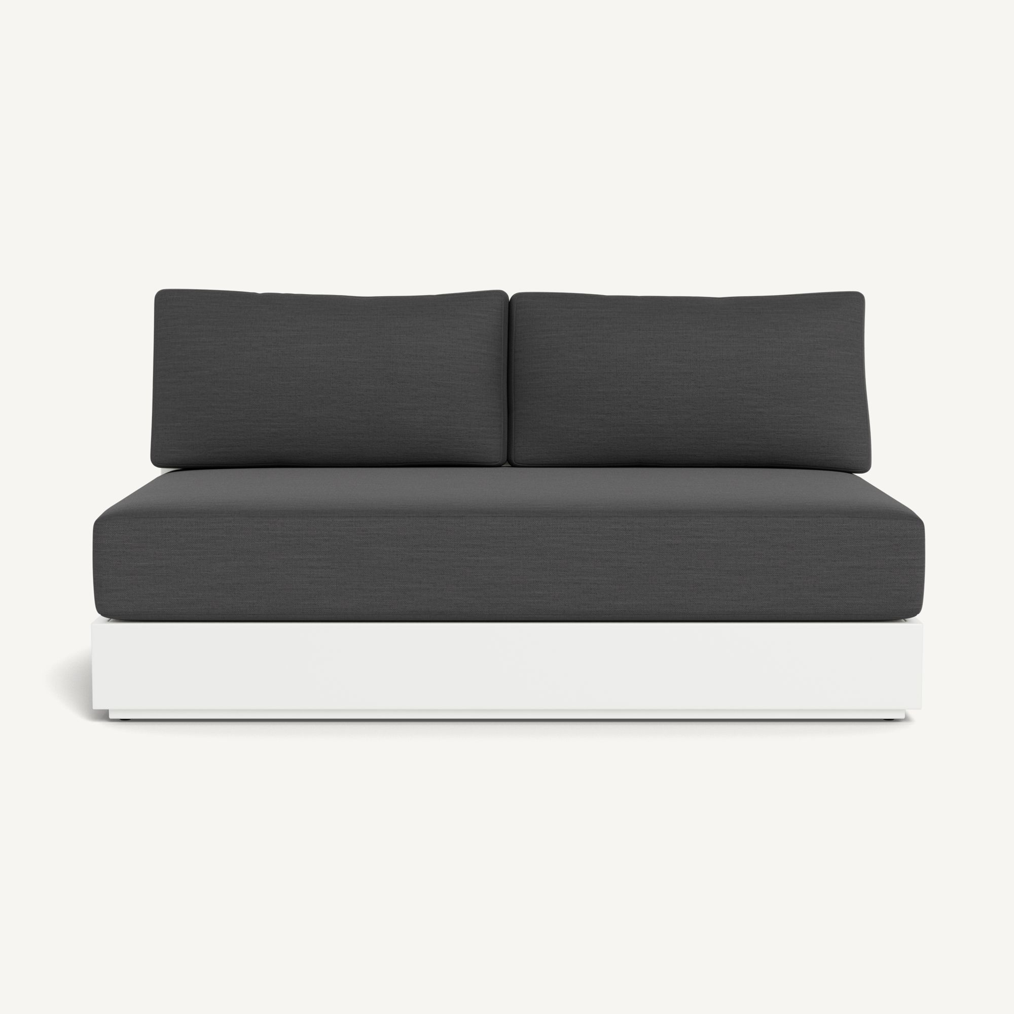 Harbour Hayman Aluminum 2 Seat Armless Sofa