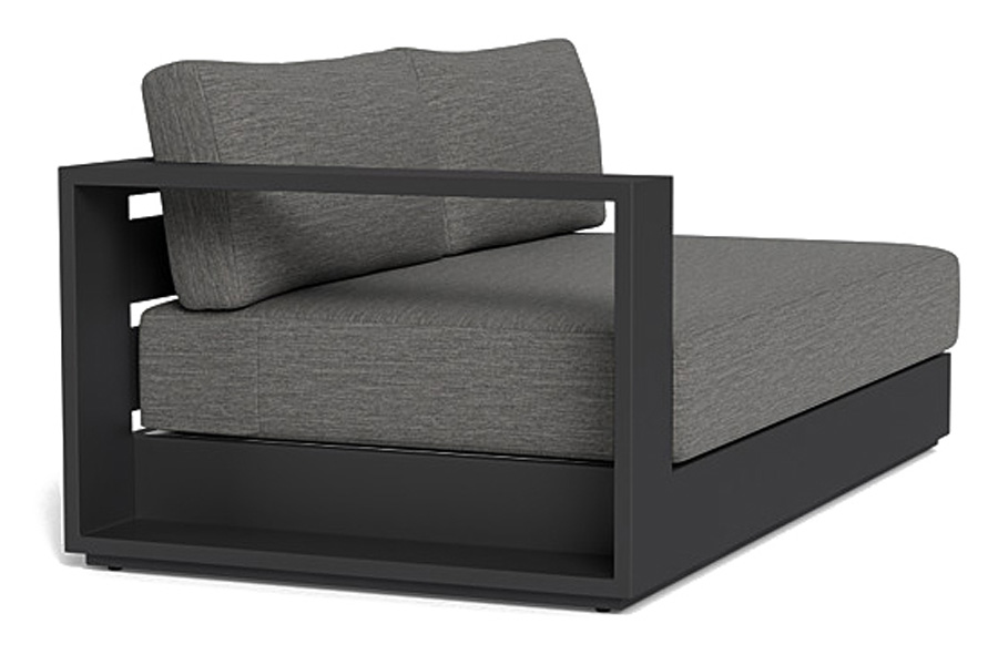 Harbour Hayman 2 Seat 1 Arm Left - Aluminum White, Siesta Slate