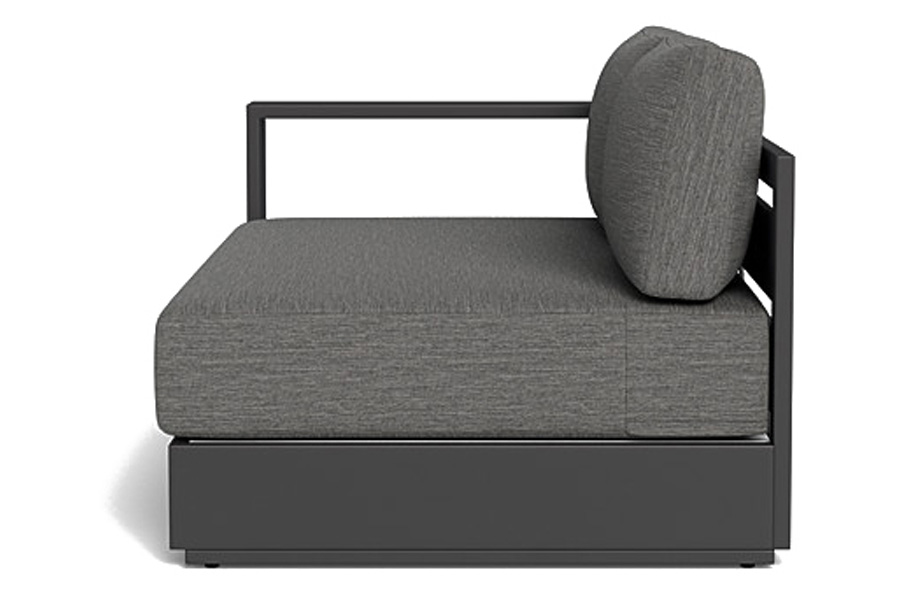 Harbour Hayman 2 Seat 1 Arm Left - Aluminum White, Siesta Slate
