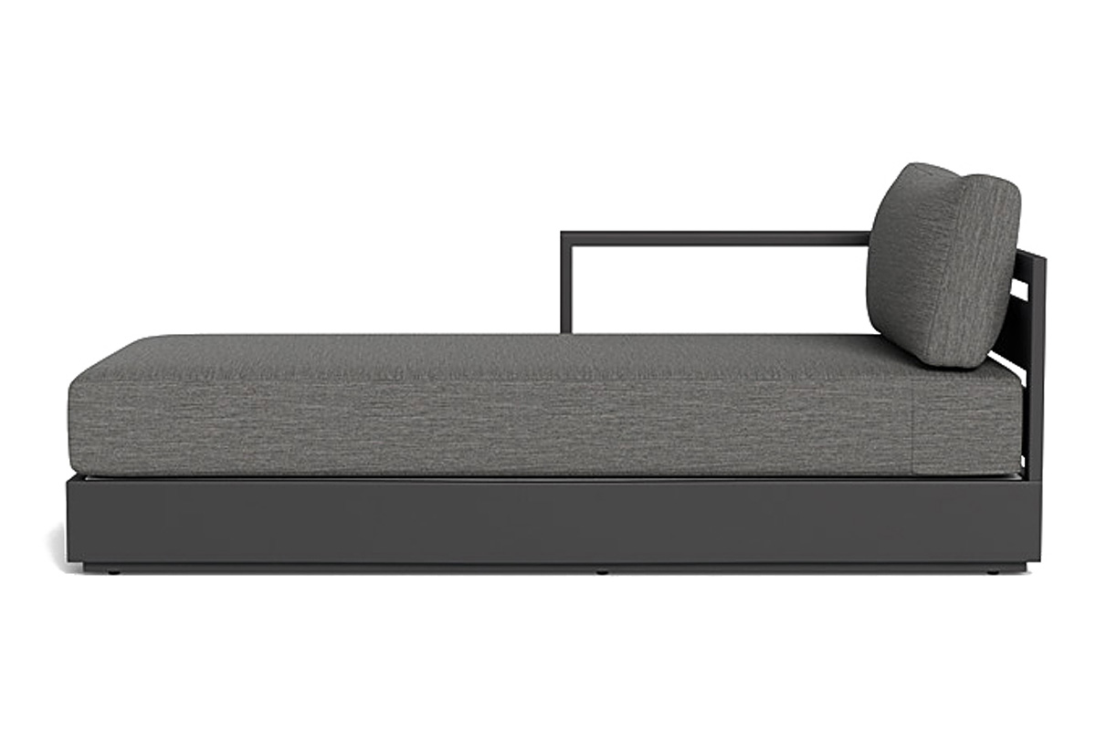 Harbour Hayman Aluminum Chaise Left - Aluminum Asteroid / Copacabana Midnight / Batyline Silver