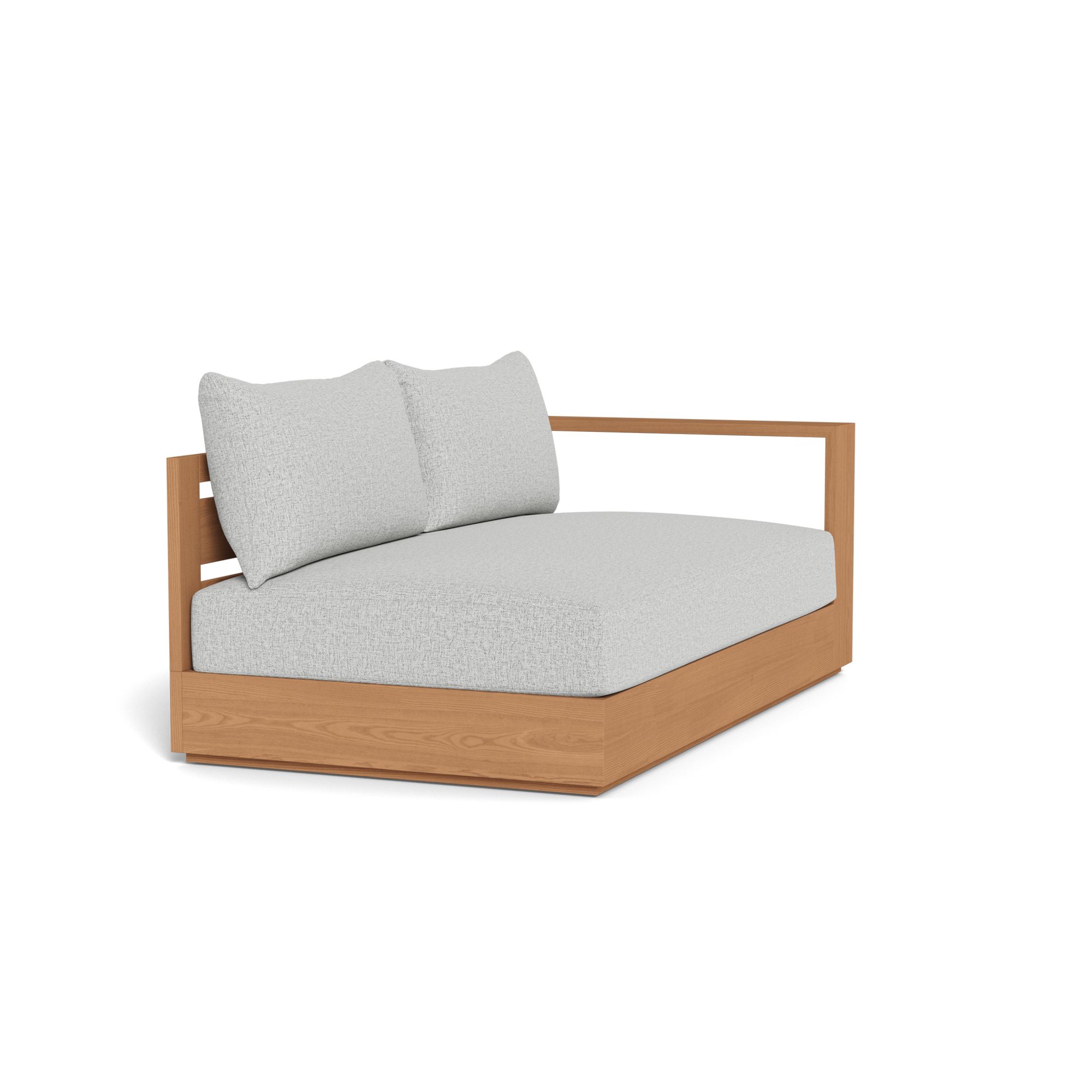 Harbour Hayman Teak 2 Seat 1 Arm Right - Teak Natural / Copacabana Sand / Batyline White