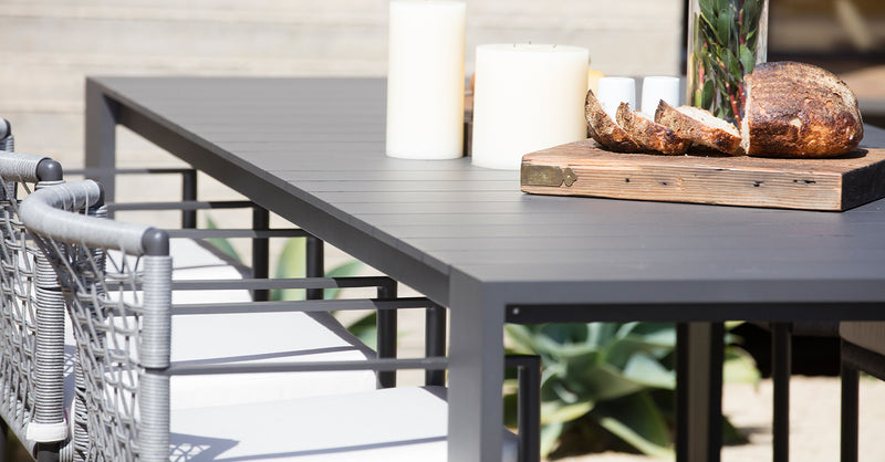 Harbour Loop Stacking Sun Lounge in Aluminum Asteroid / Batyline Silver