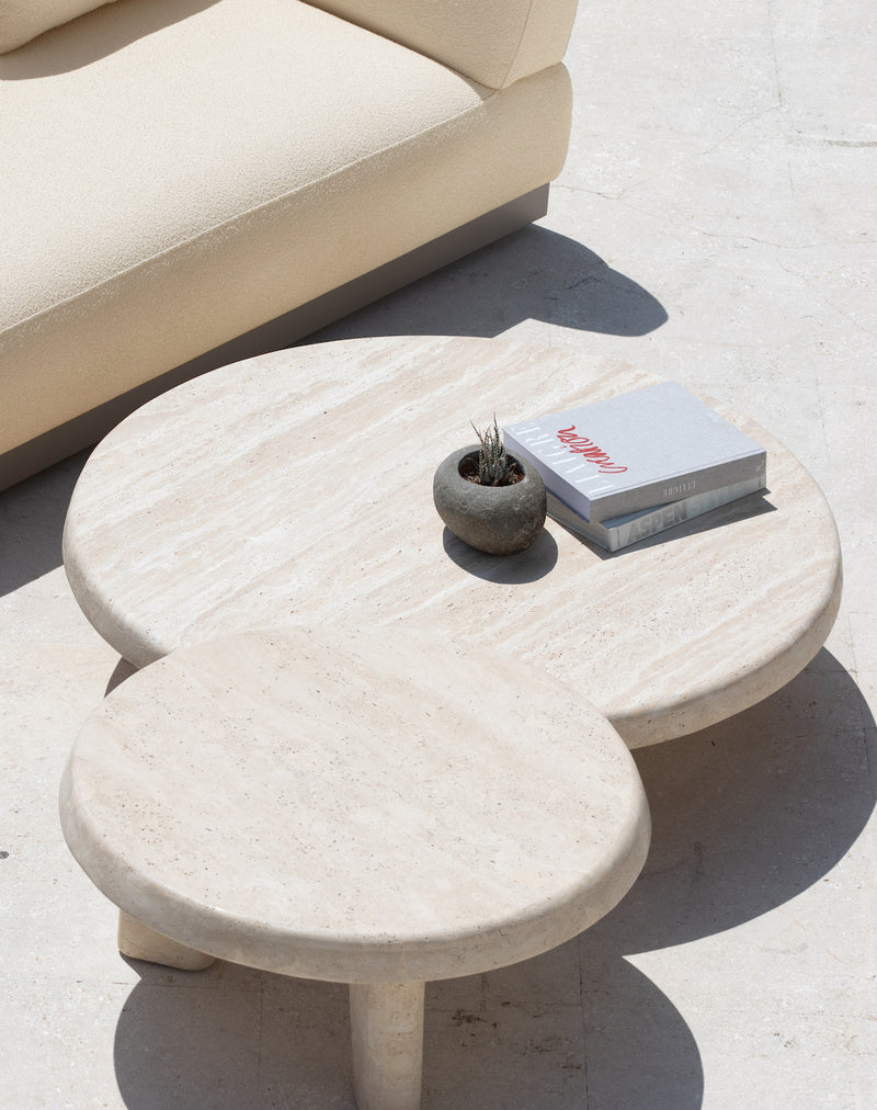 Harbour Lucca Round Coffee Table 47" - Marble Arabescato