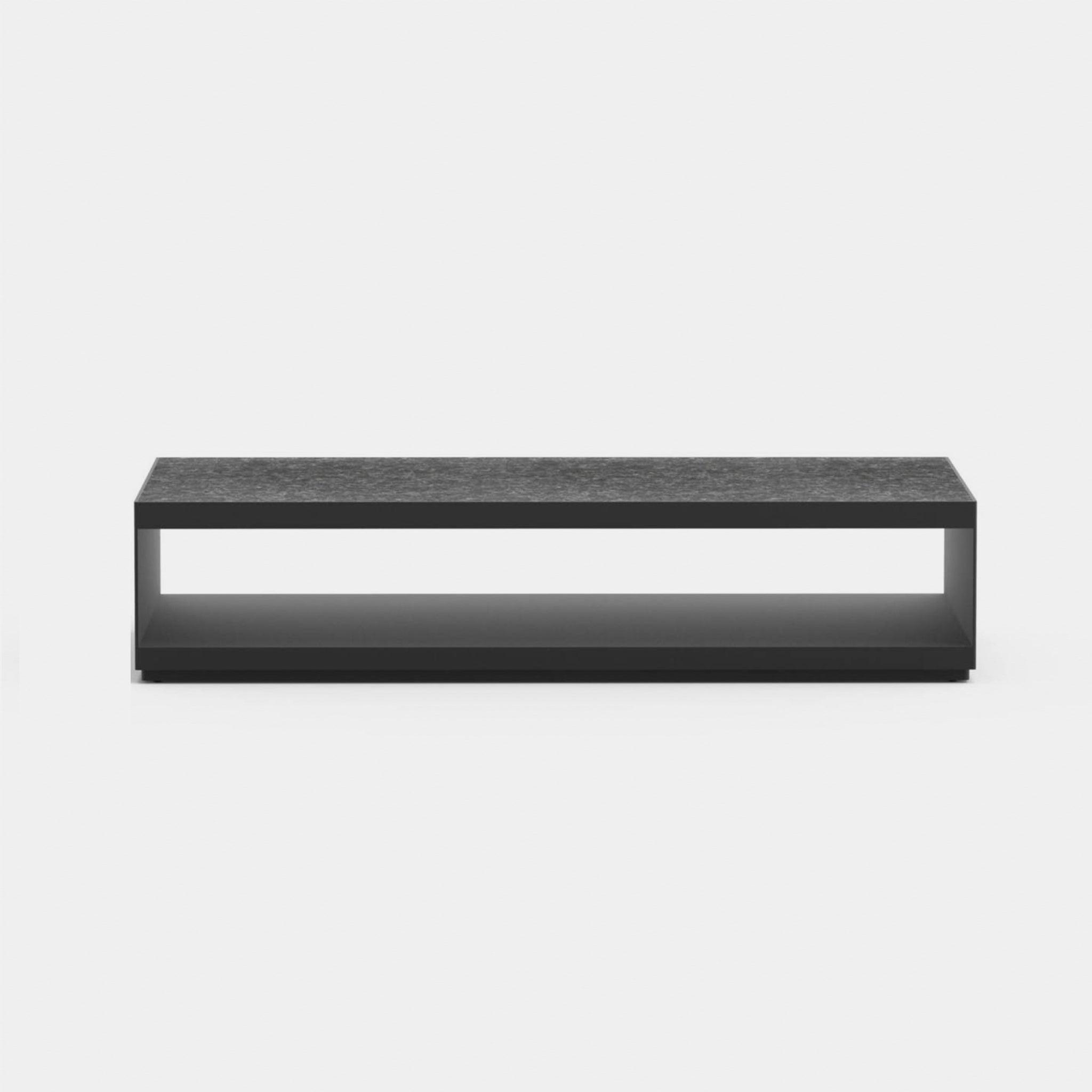 Harbour Macquarie Coffee Table - Aluminum Asteroid / Granite Black