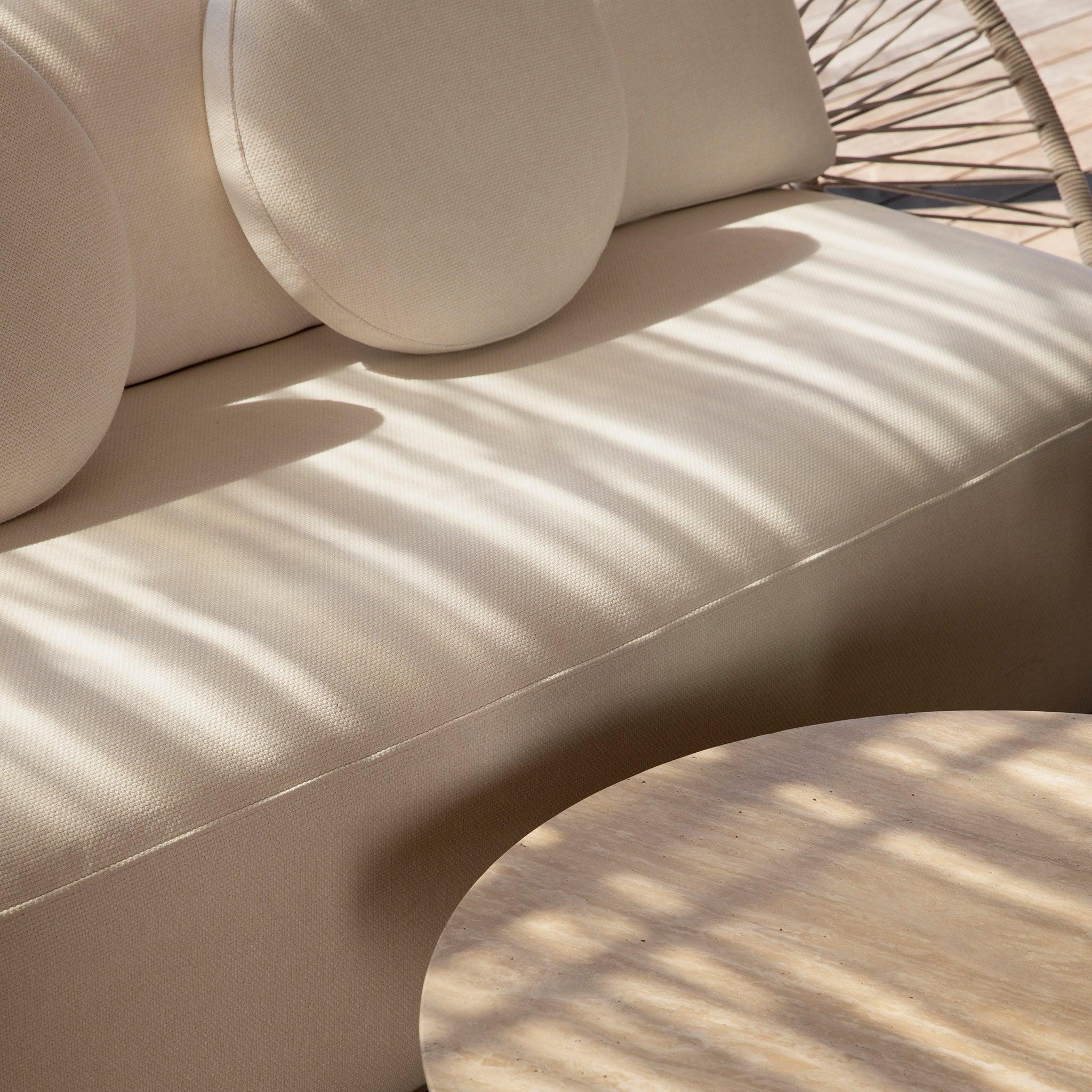 Harbour Maui 3 Seat Sofa - Rope Shell / Copacabana Sand / Aluminum Taupe