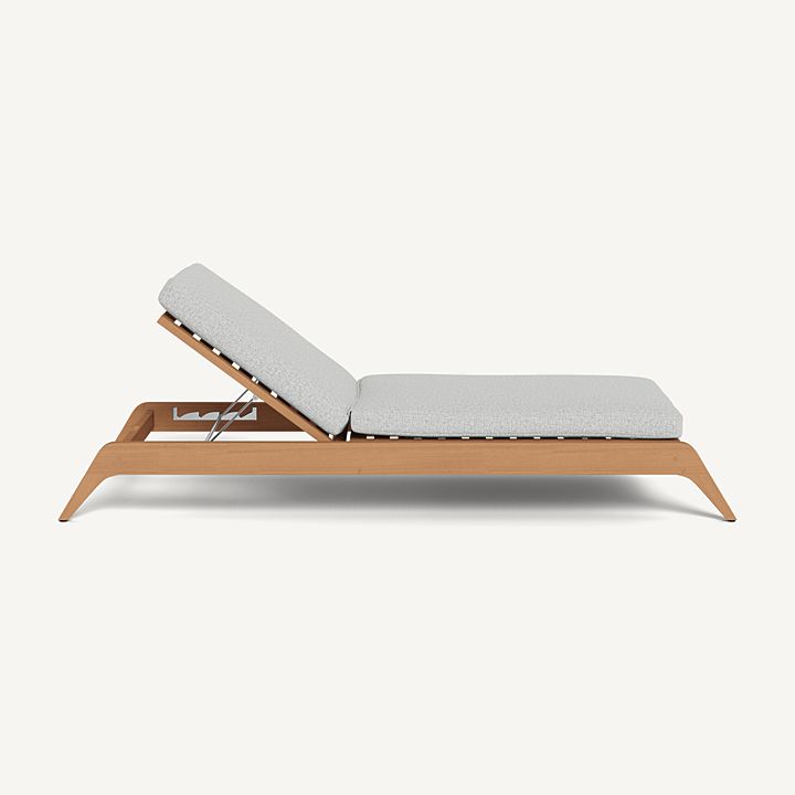 Harbour Mlb Teak Slatted Sun Lounge